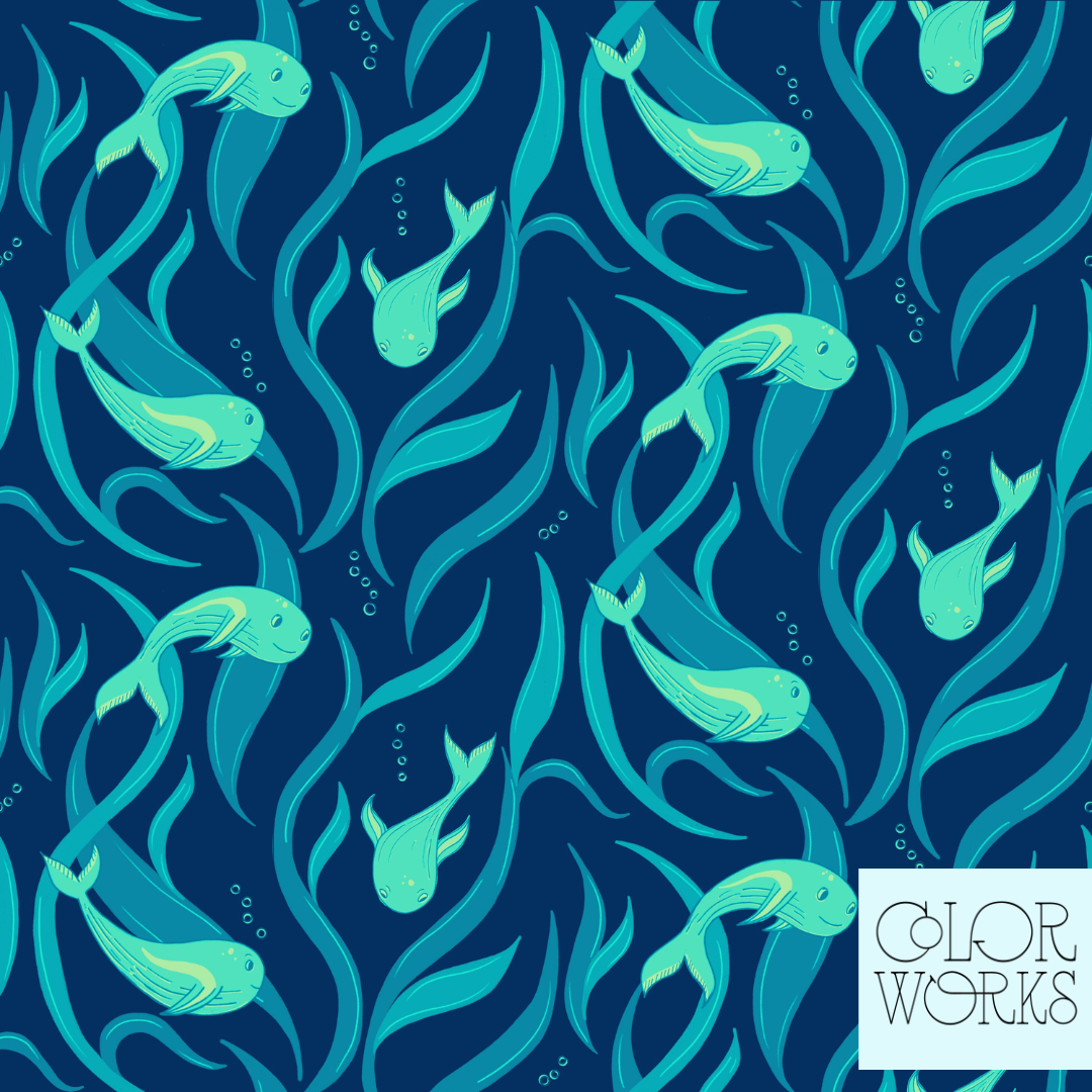 Blue Sea Fish - Pattern.png