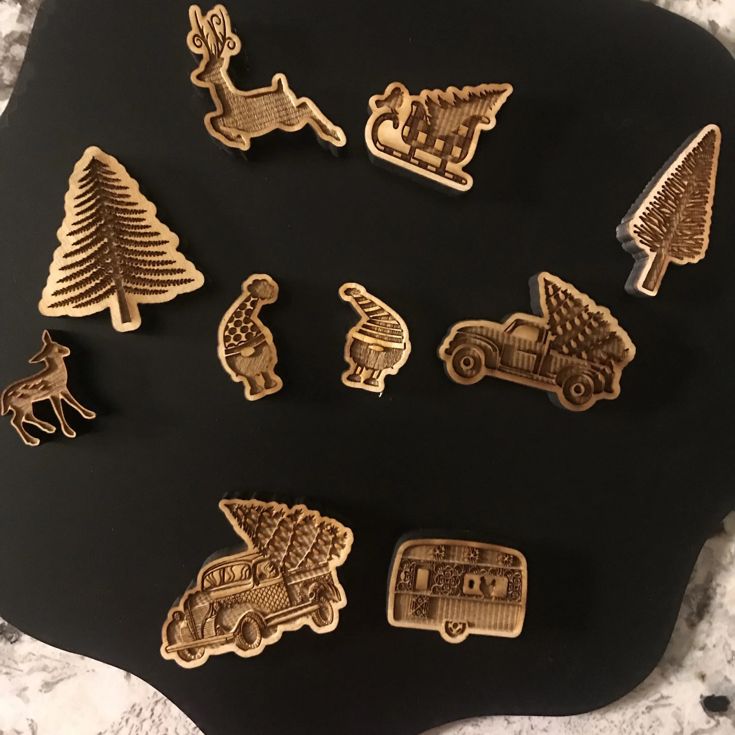 Holiday Truckin Stamp Set (10 Stamps)