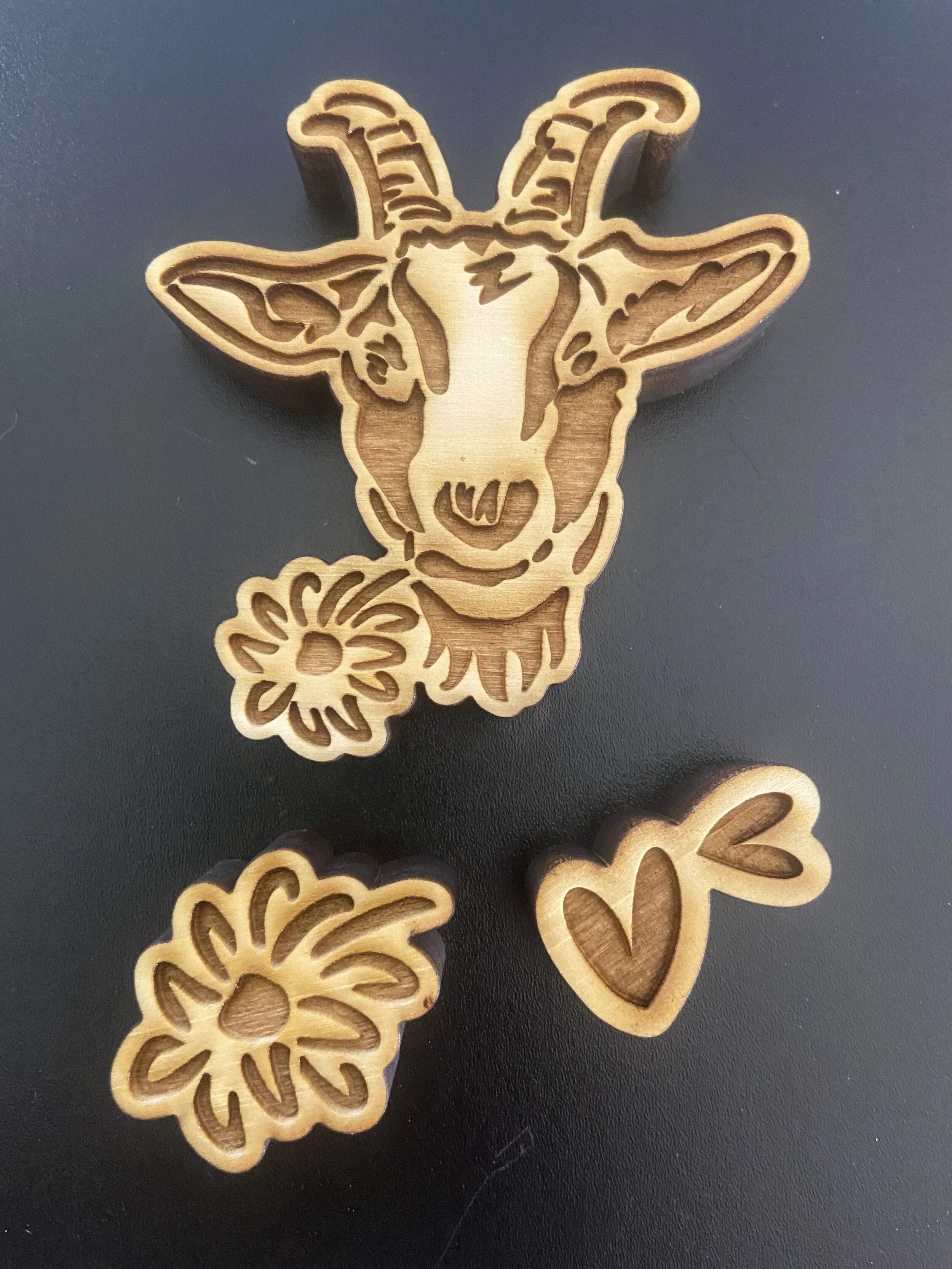 Mr Goatie 3 pc stamp set  