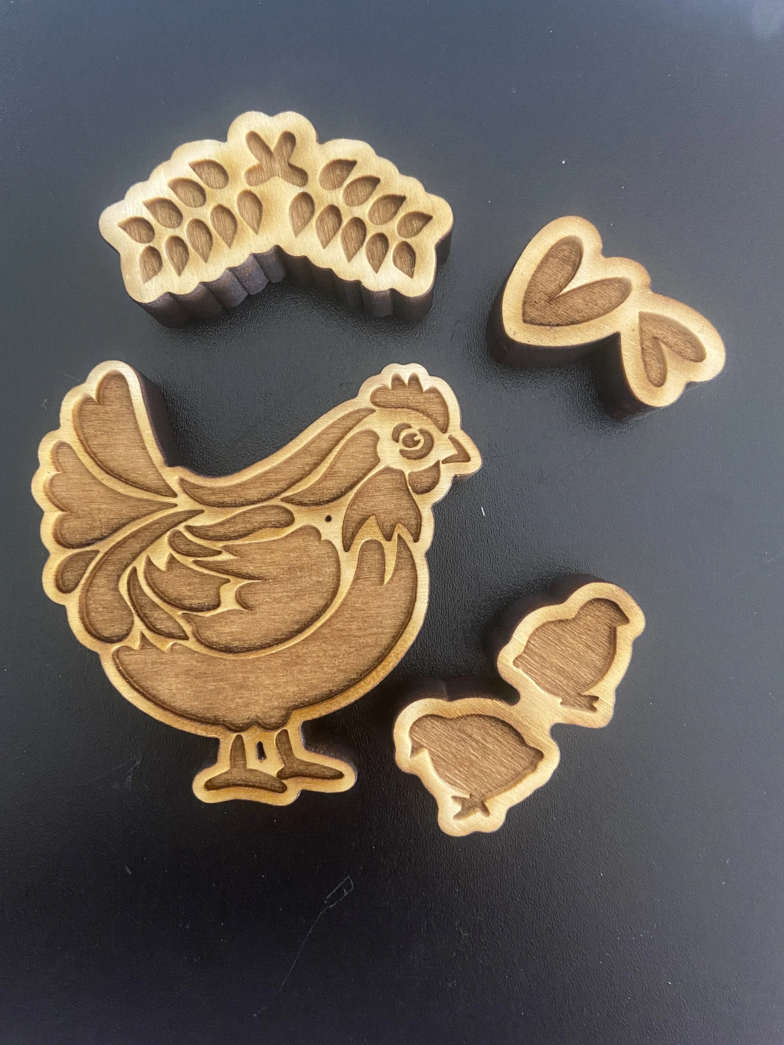 Ms Chicky 4 pc stamp set 