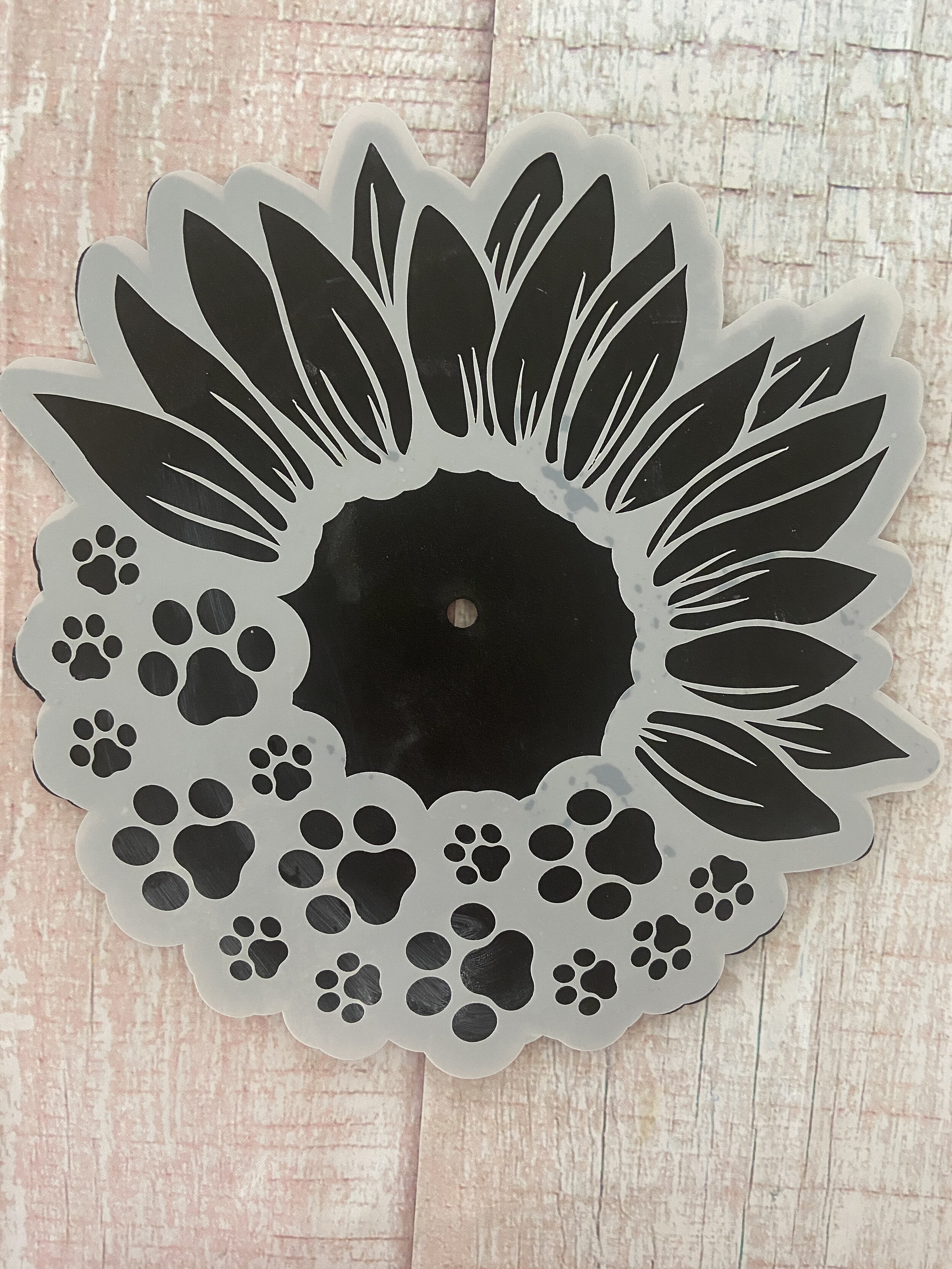 Sunny Paws  W/  Template