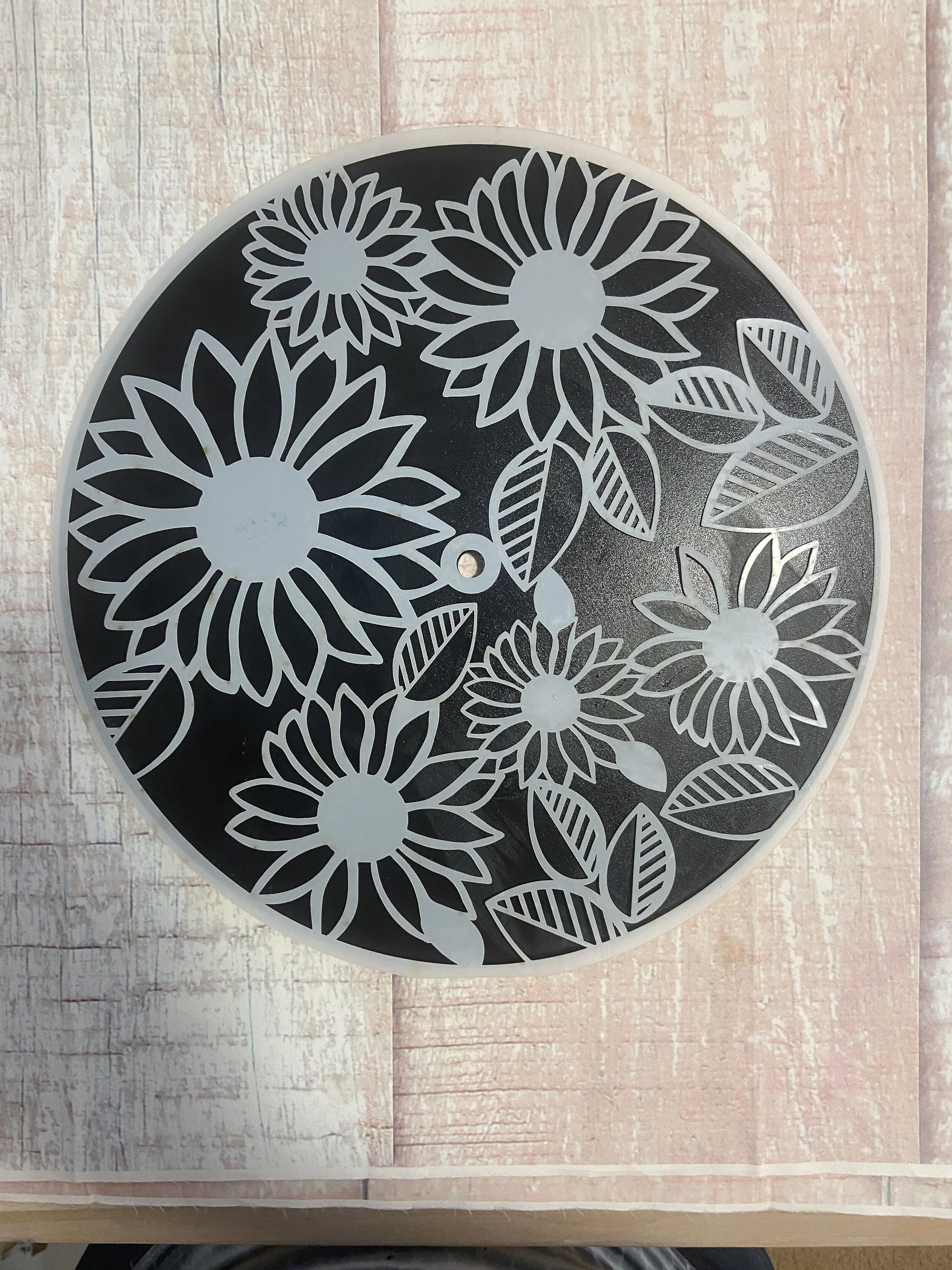 Fabulous Sunflower Round Stencils