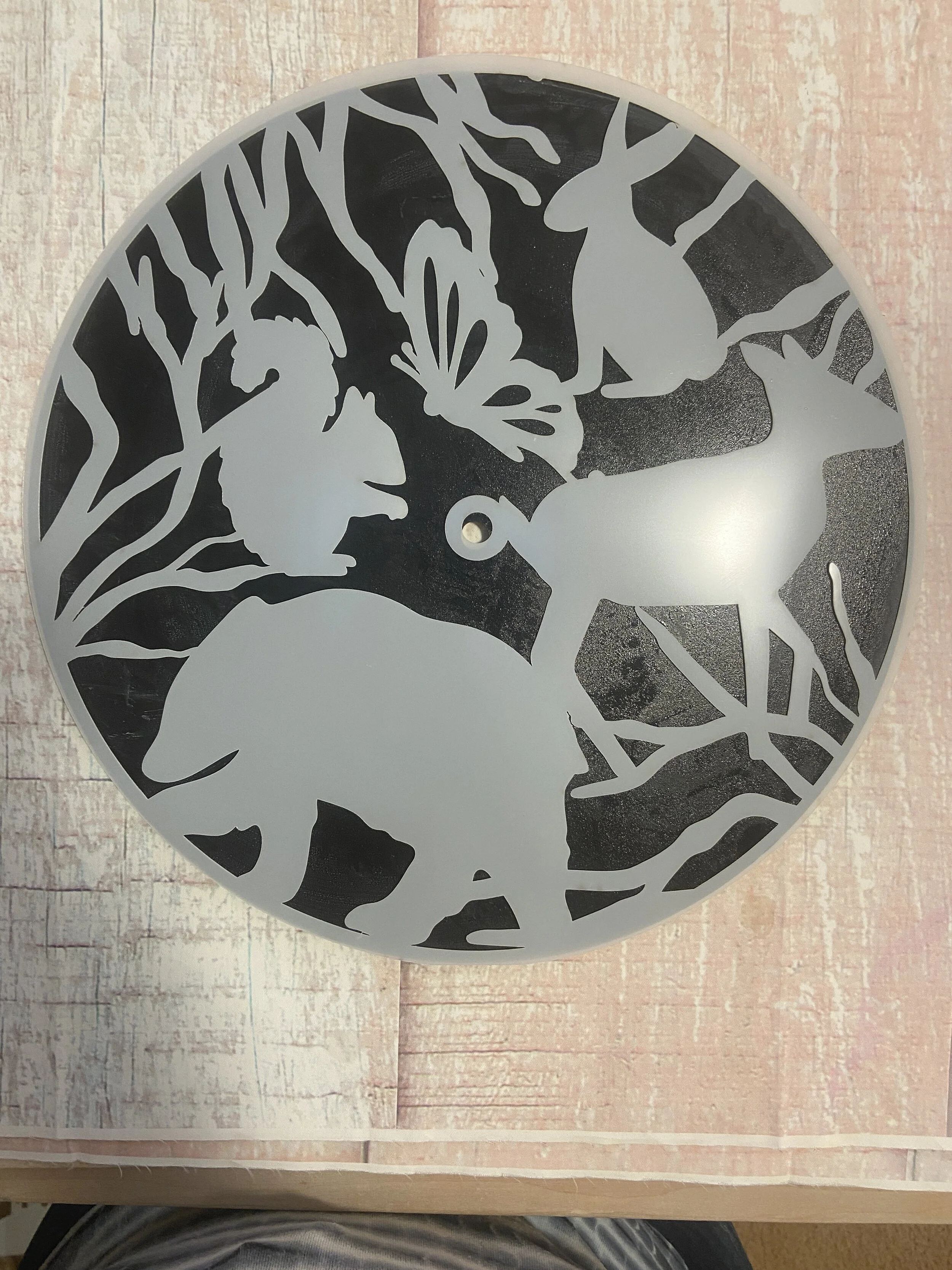 Woodland Animals  Round Stencils 