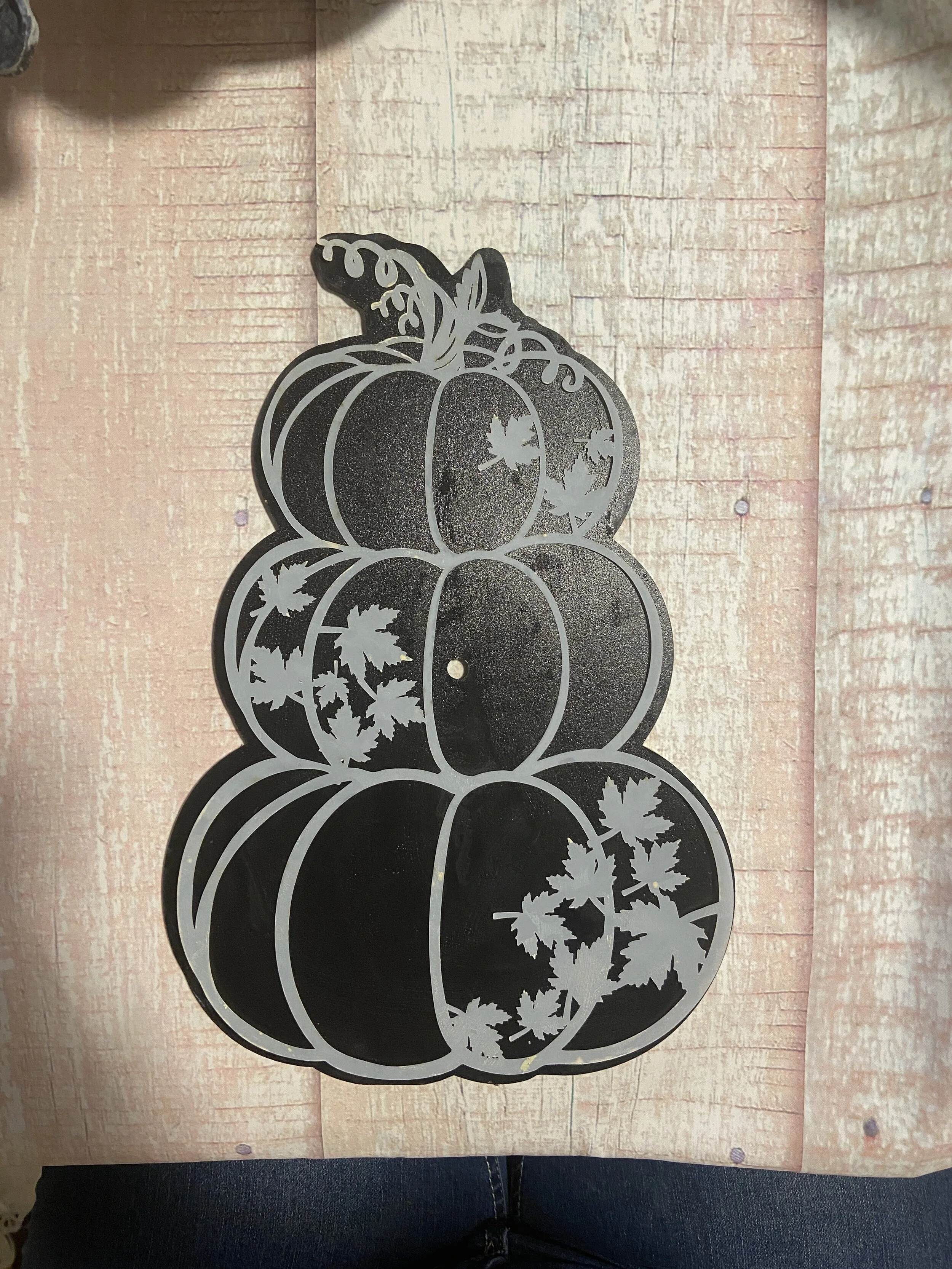 Fall Leaf Stacked Pumpkins Stencils - Templates available separately  here