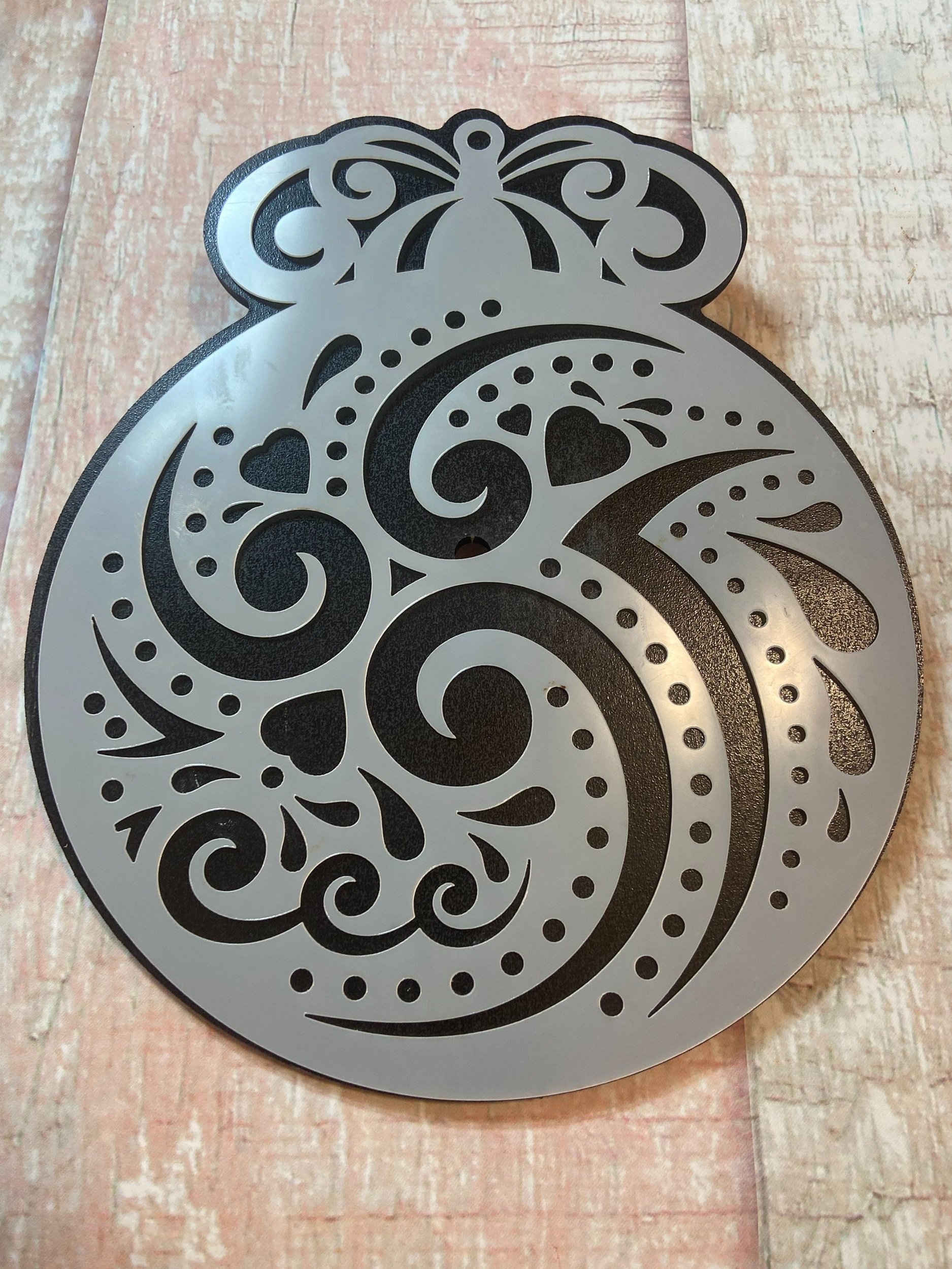 Large Ornament Snack, Box or Vase template and Stencil