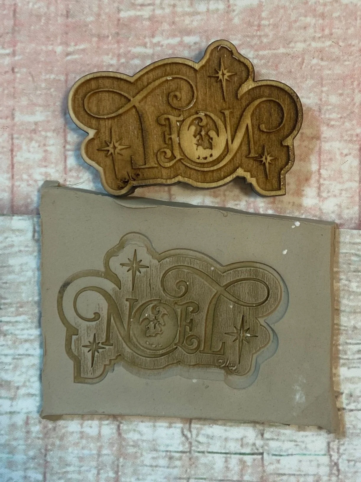 Noel Large 3 inch Stamp