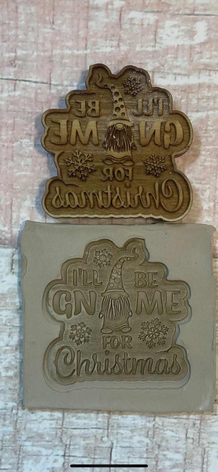 Gnome for Christmas Large 3 inch Stamp