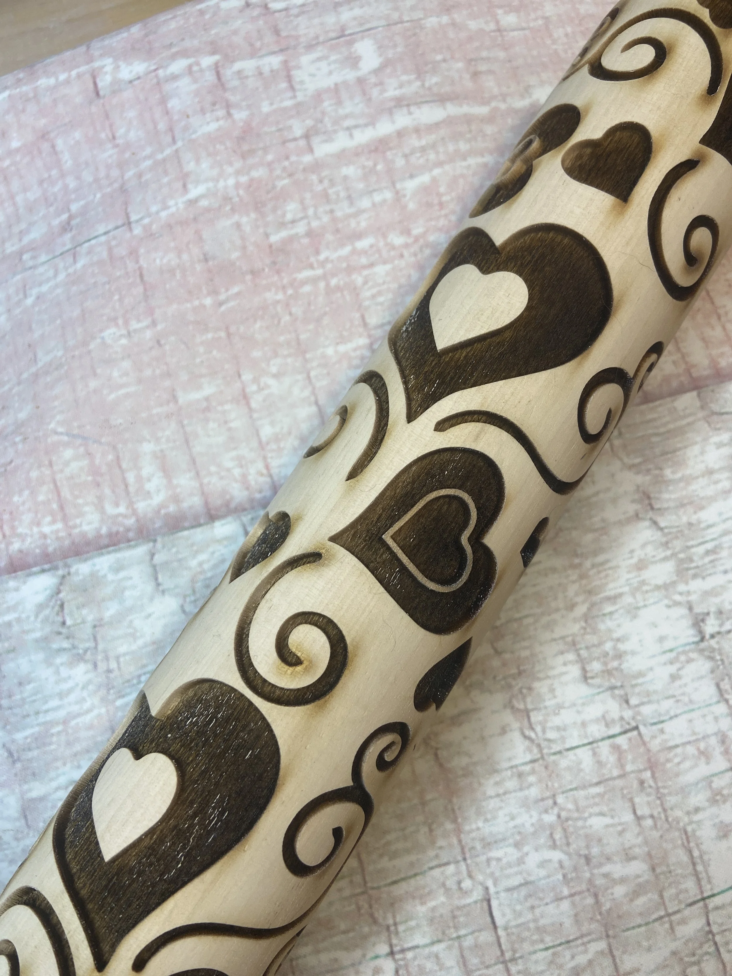 Oh My Heart Rolling PIn ( Available in both 12 inch and 7 inch sizes)