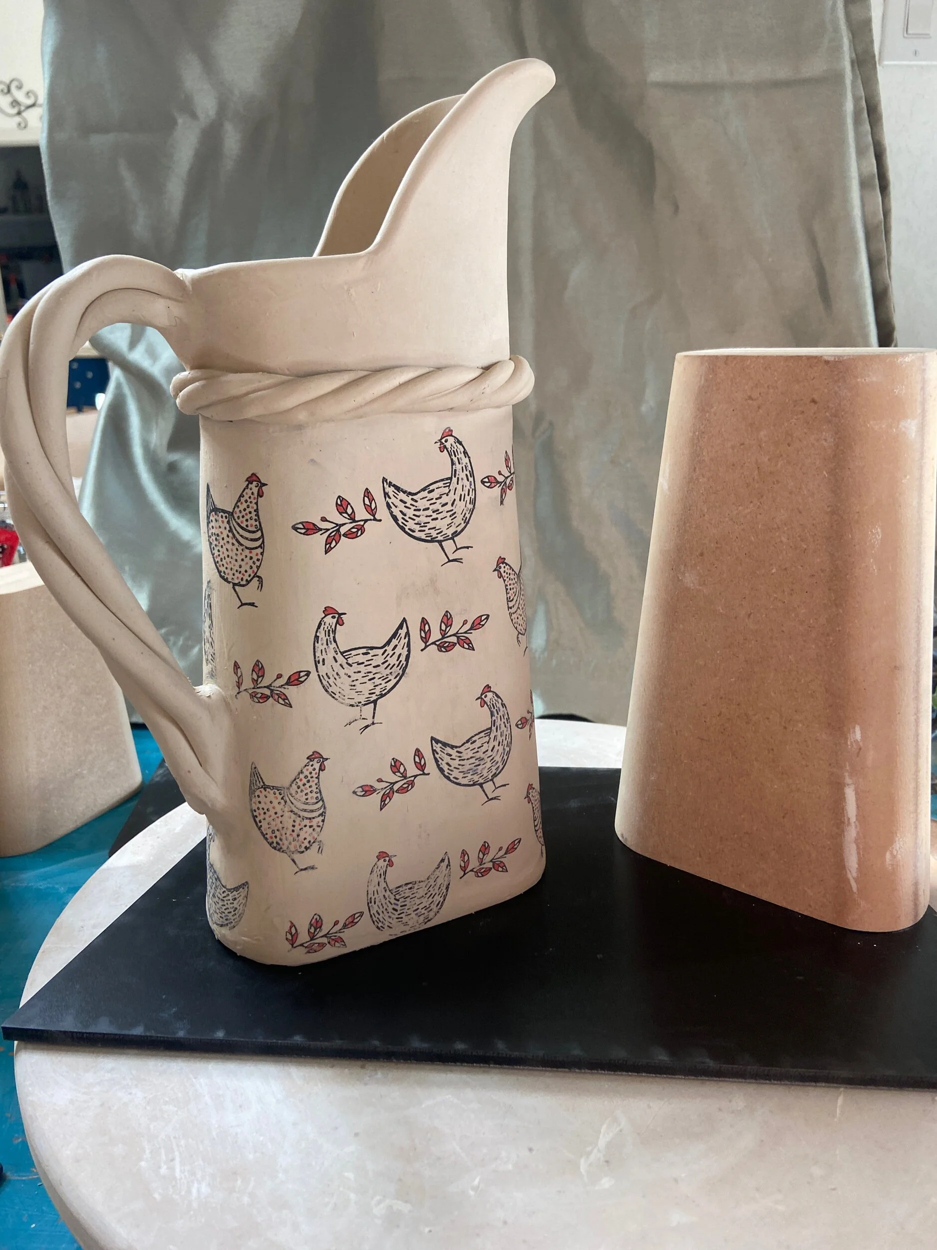 Triple Rising Vases  - templates are in this listing separately