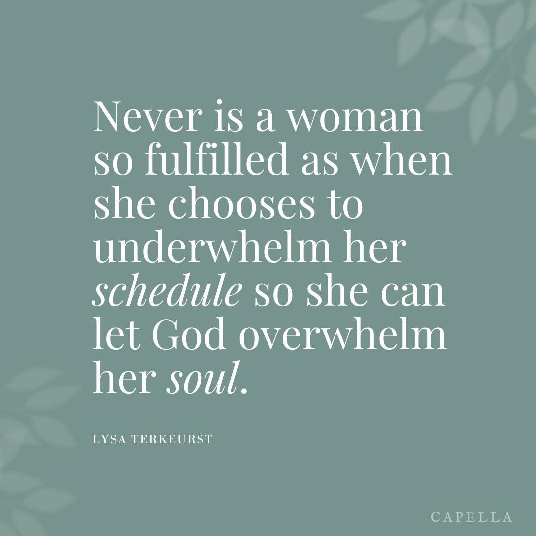 &quot;Let my soul be at rest again, for the Lord has been good to me.&quot; - Psalm 116:7

#CapellaClients #soulcare #rest #LysaTerKeurst