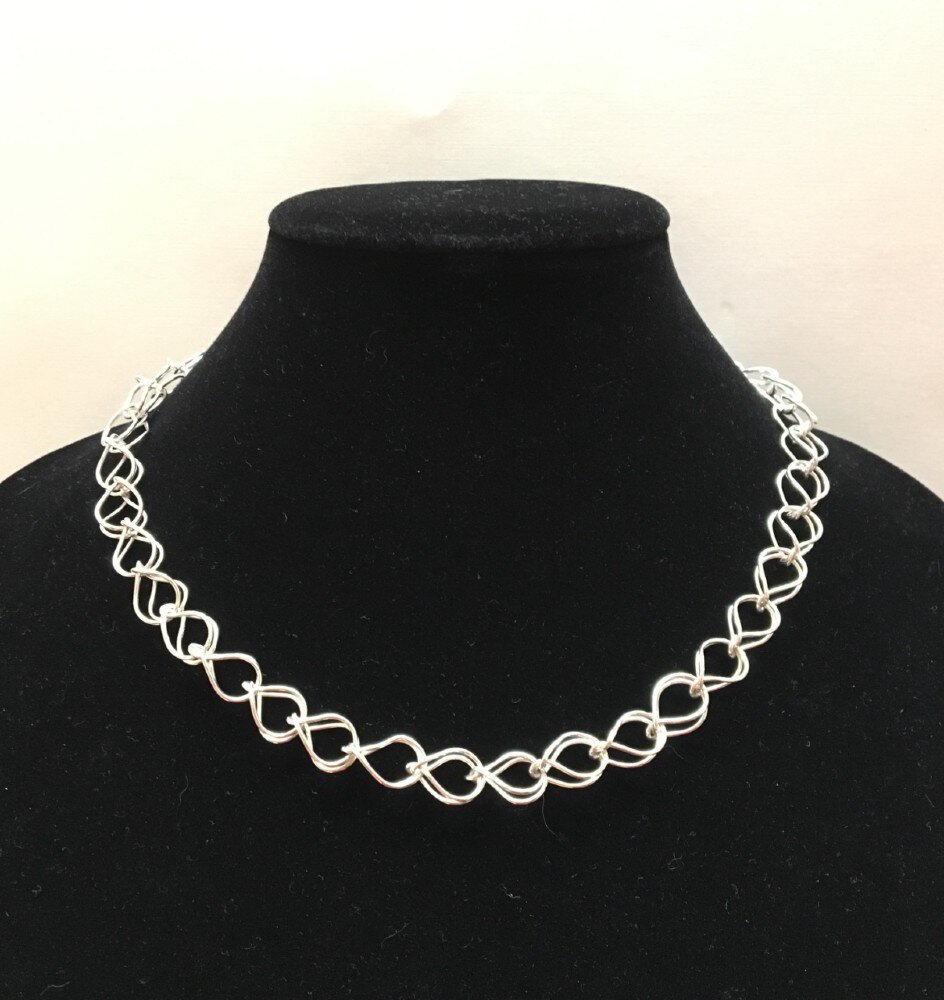 Argentium Loop-in-Loop Chain Necklace