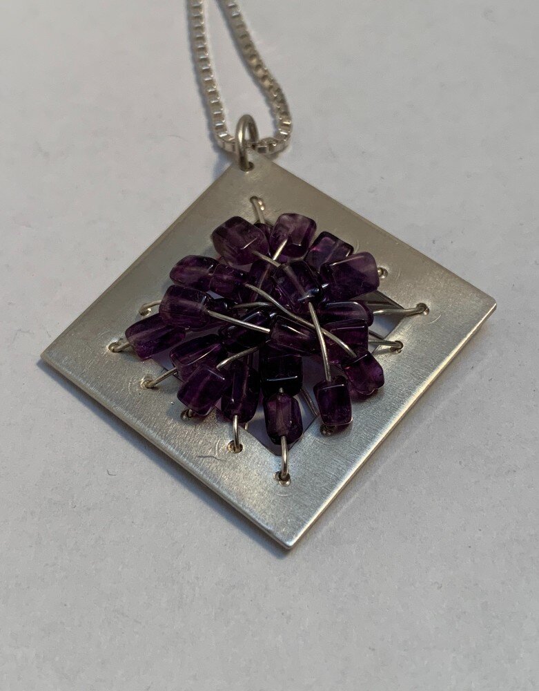 Amethyst Bead Necklace