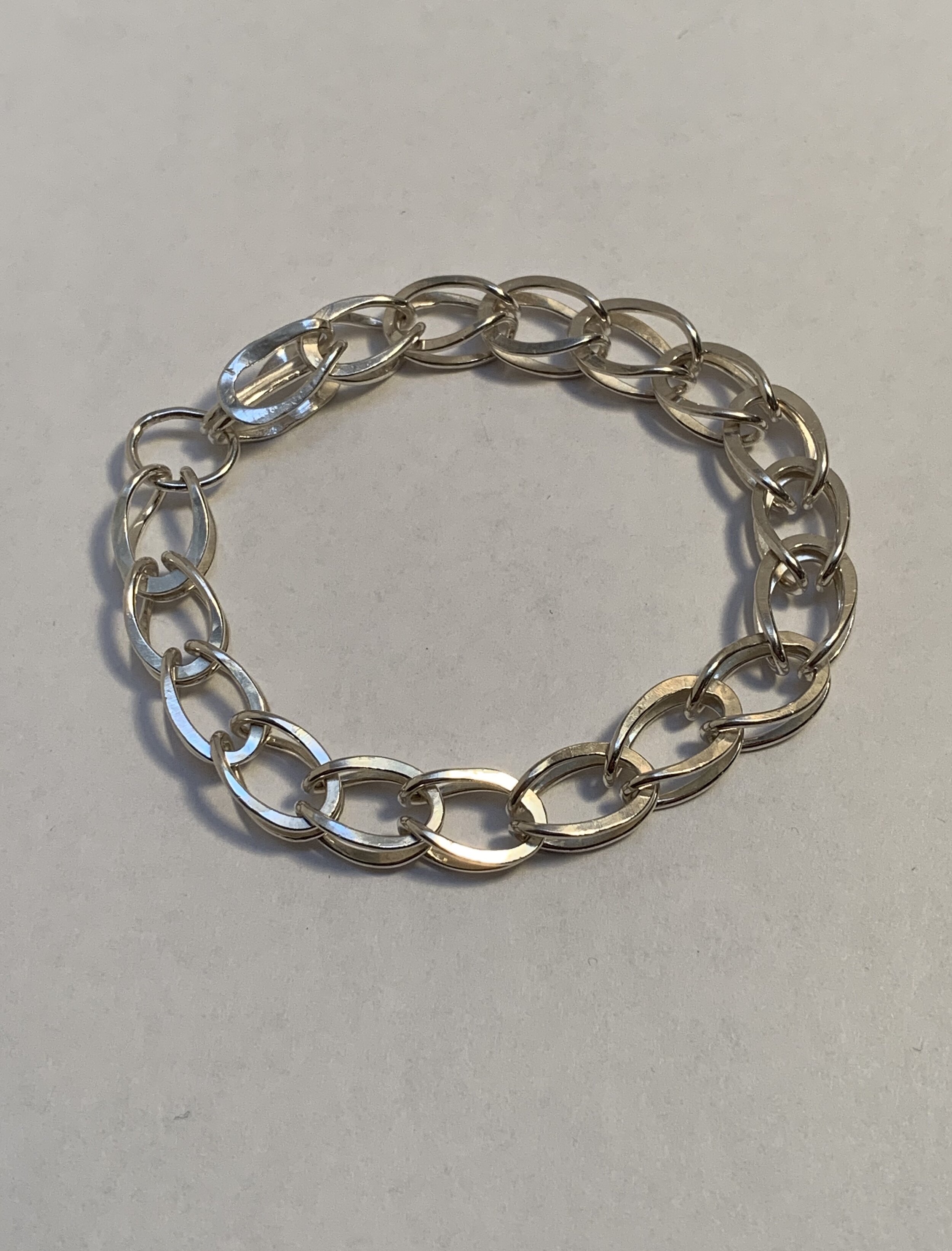 Hammered Loop-in-Loop Bracelet