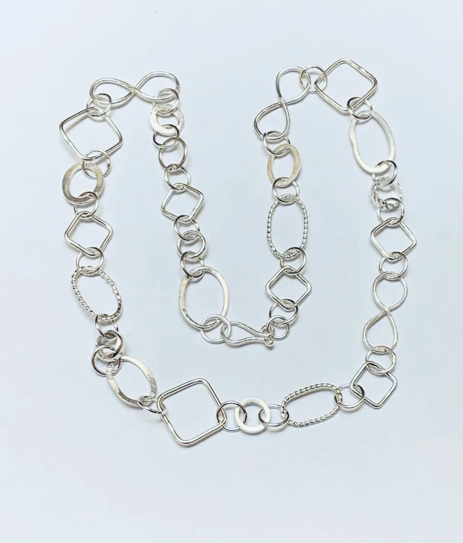 Recycled Jump Rings Necklace — Beetky