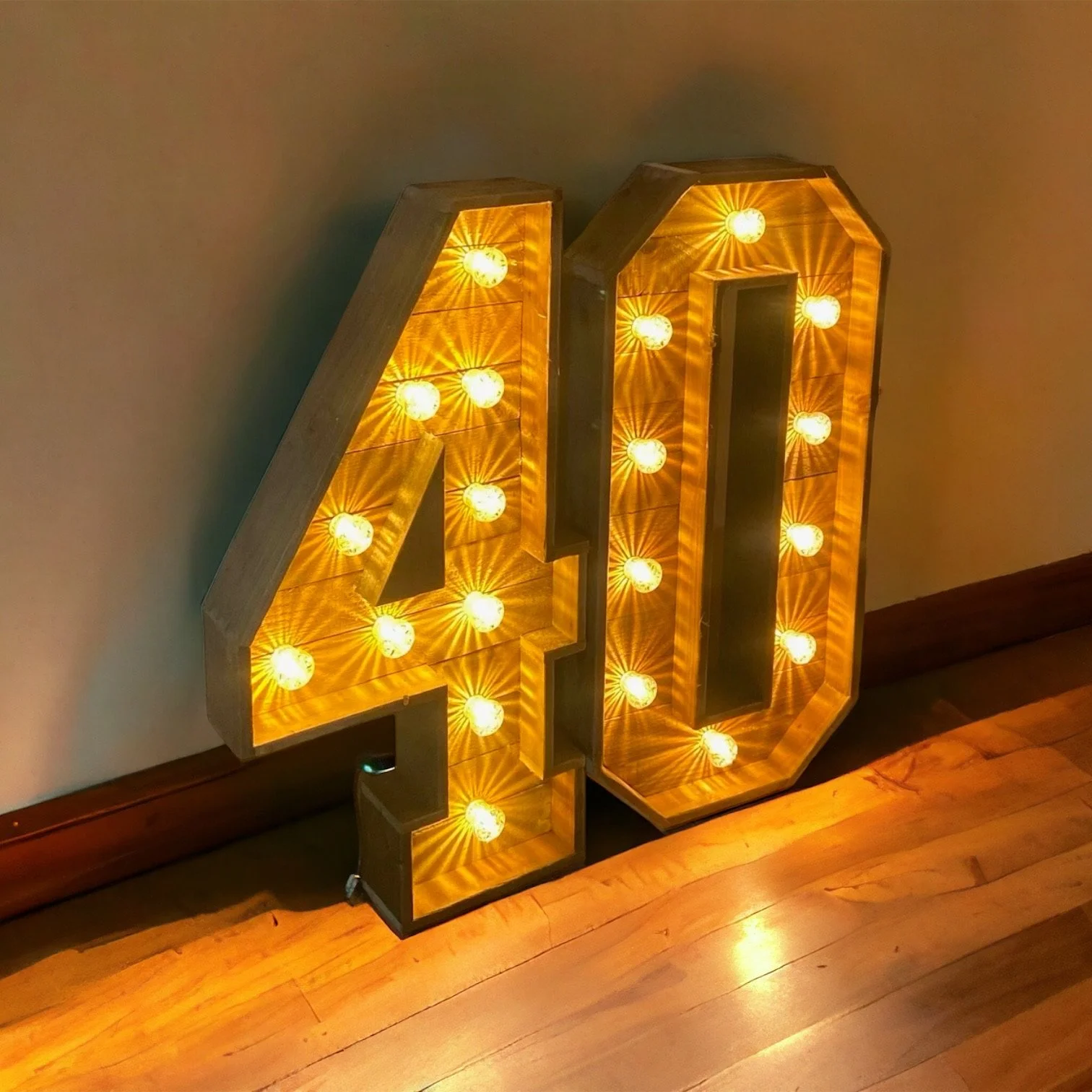 40 light up numbers