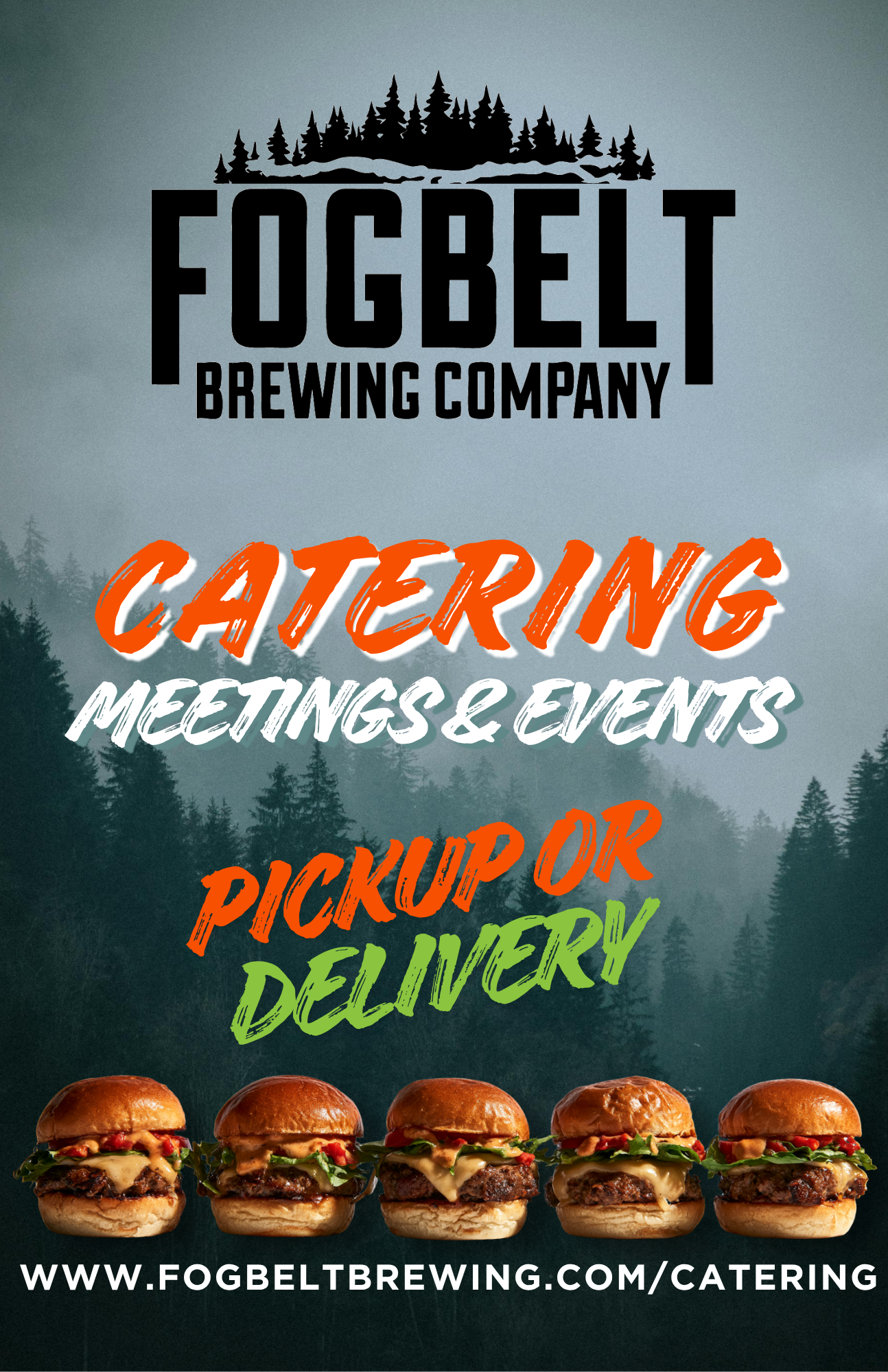 A promotional poster for catering