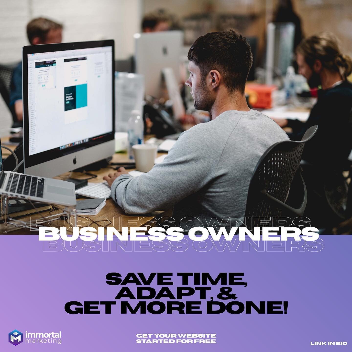 Save Time &amp; Stay Focused On Your Business 👨🏻&zwj;💼👩🏻&zwj;🔬

We get it. Starting your own business can be intimidating and overwhelming. That's why we offer websites for local businesses that need one. Our team of designers will work with yo