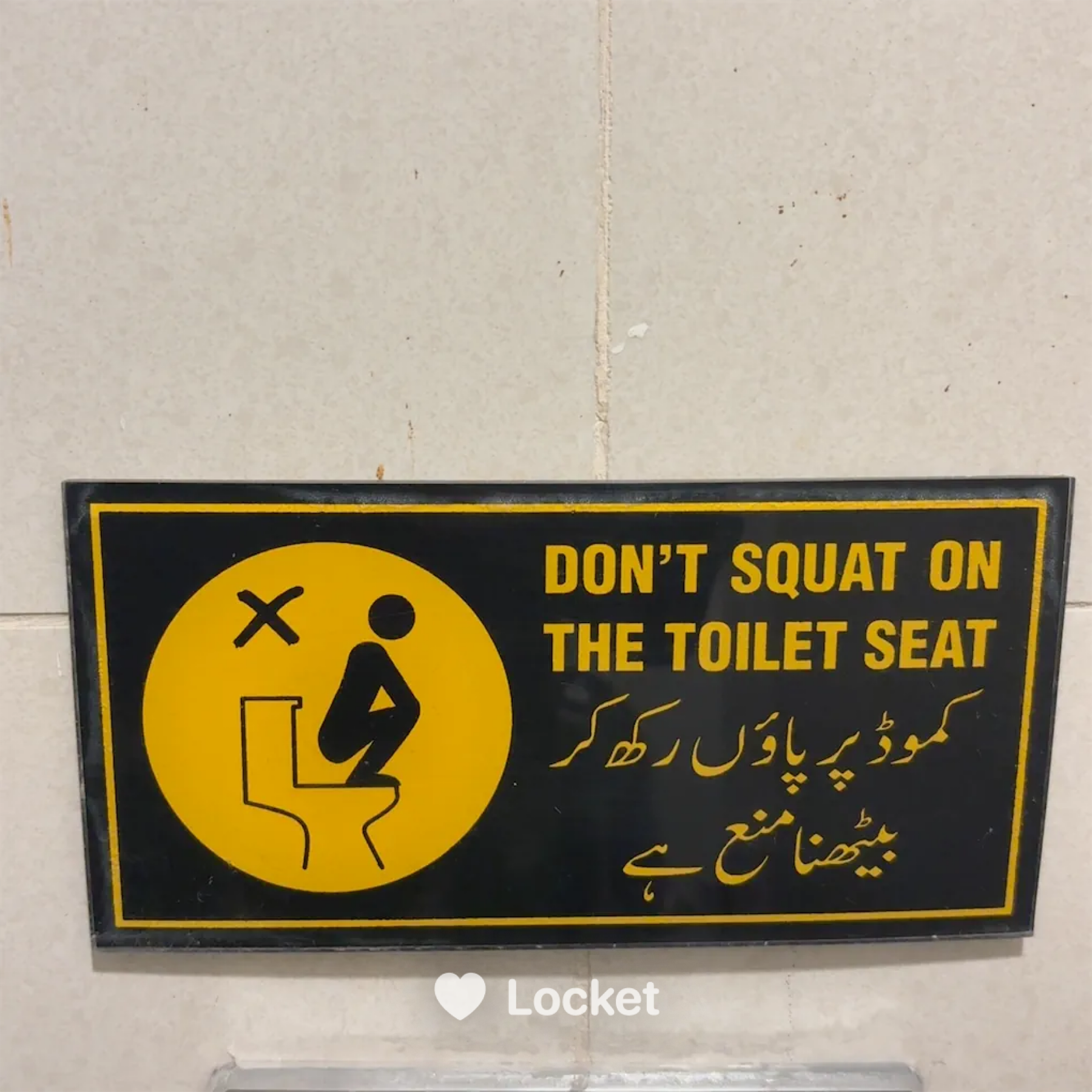 Don’t Squat on the Toilet Seat