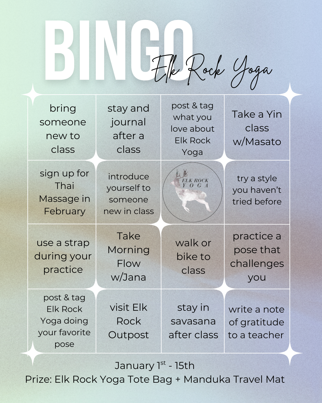 BINGO CHALLENGE!