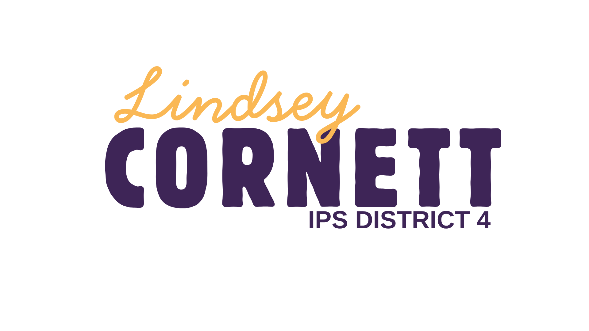 Lindsey Cornet logo with district 4 indication.