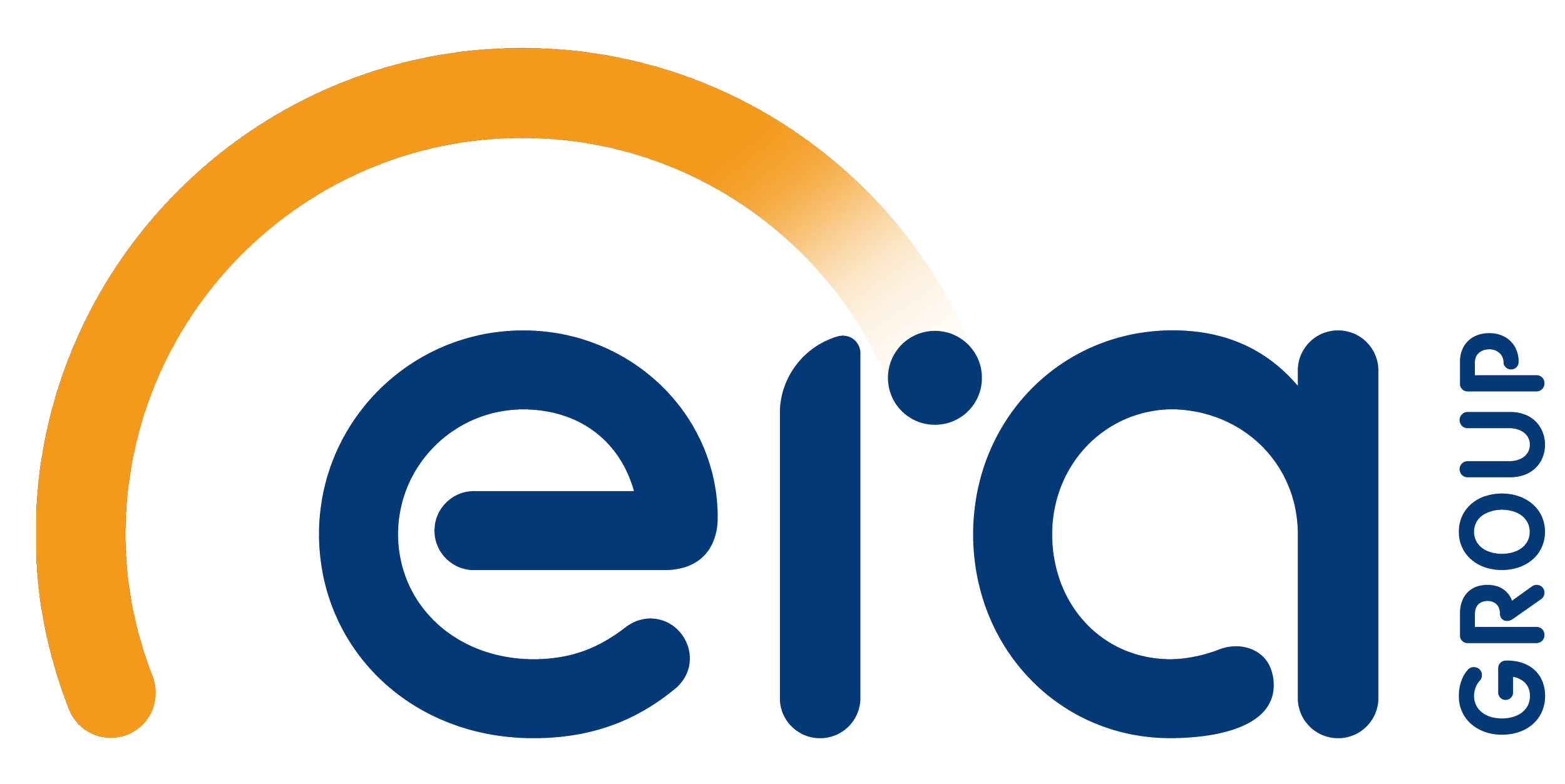 Logo of a company named 'EIA Group' with stylized text and colorful design elements