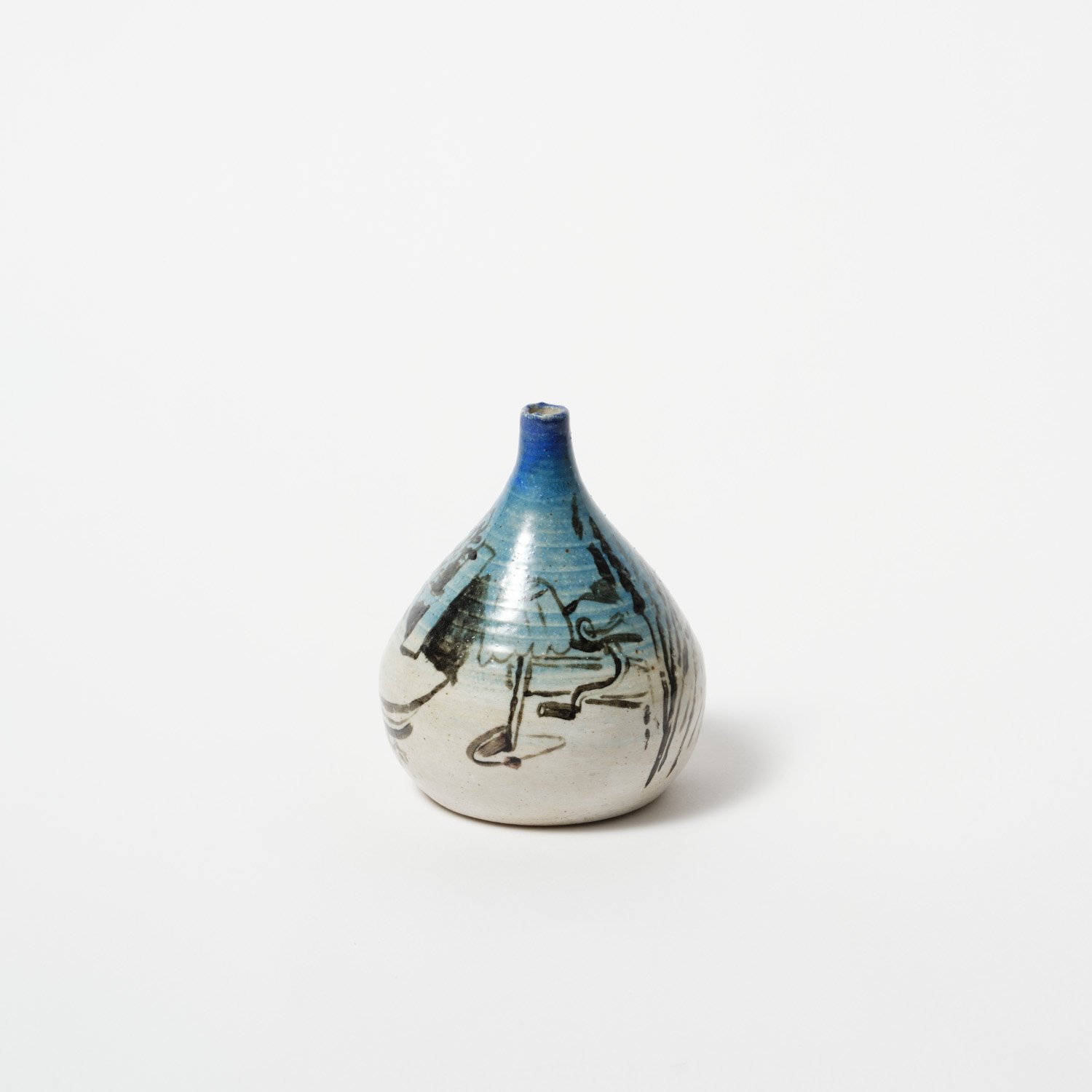 The Ocean Breathes Salty - Ceramic small Vase – 8cm x 12cm x 8cm $250