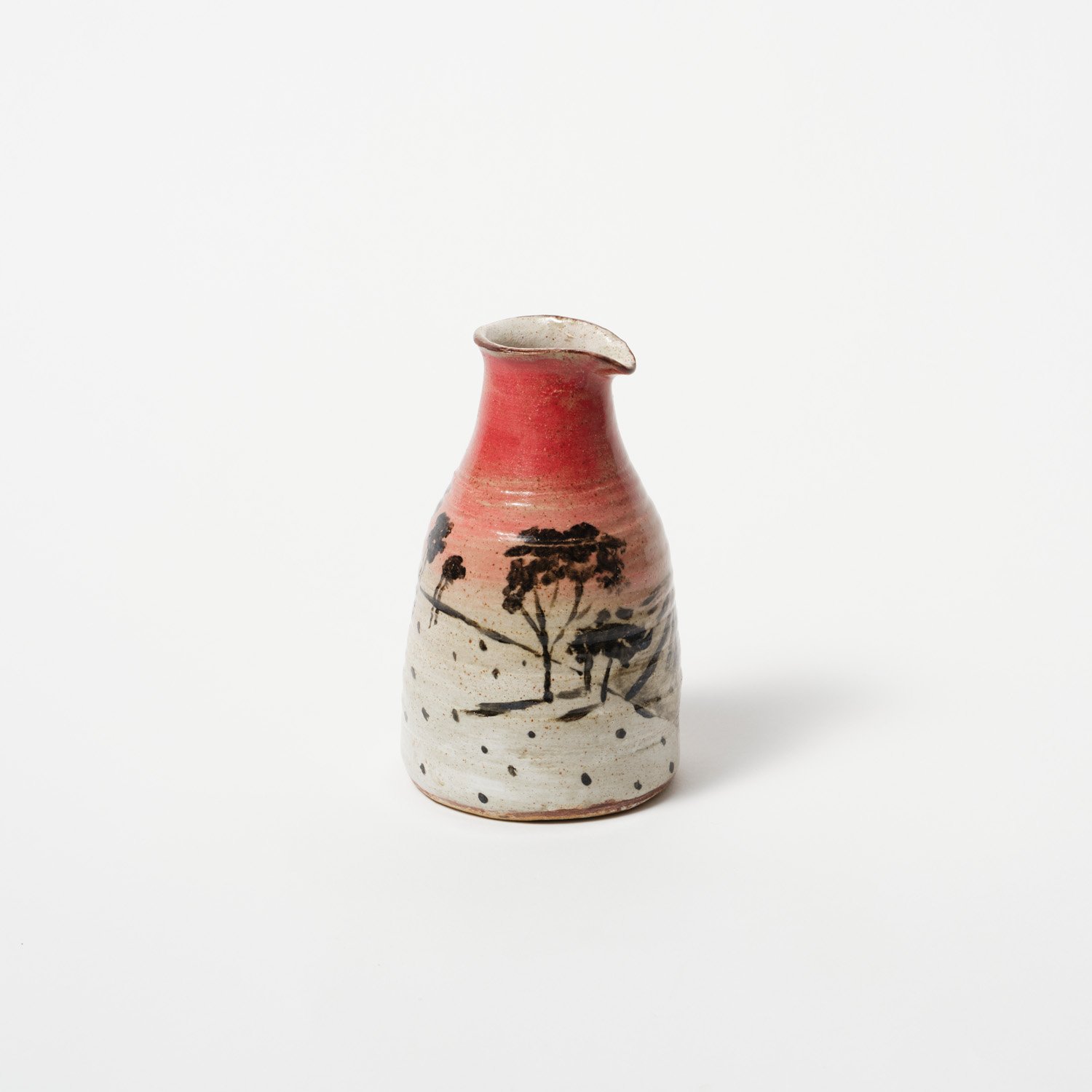 The Hills overlooking town - Ceramic small Vase – 4cm x 14cm x 8cm SOLD