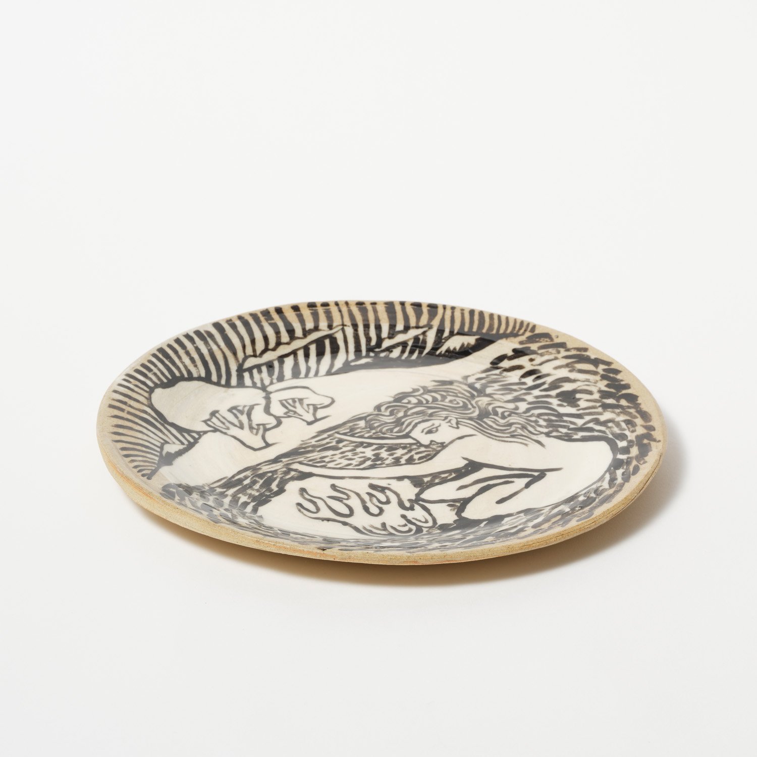 Under the trees the hill – Ceramic Plate - 25cm x 25cm - $500