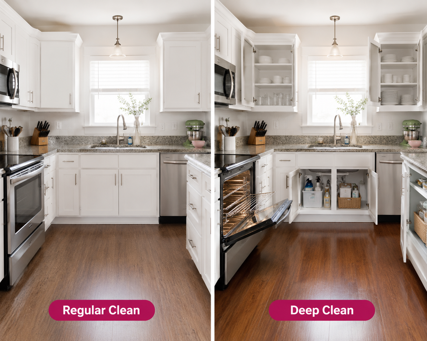 The Difference Between a Regular Clean and a Deep Clean (And When You Need Each)