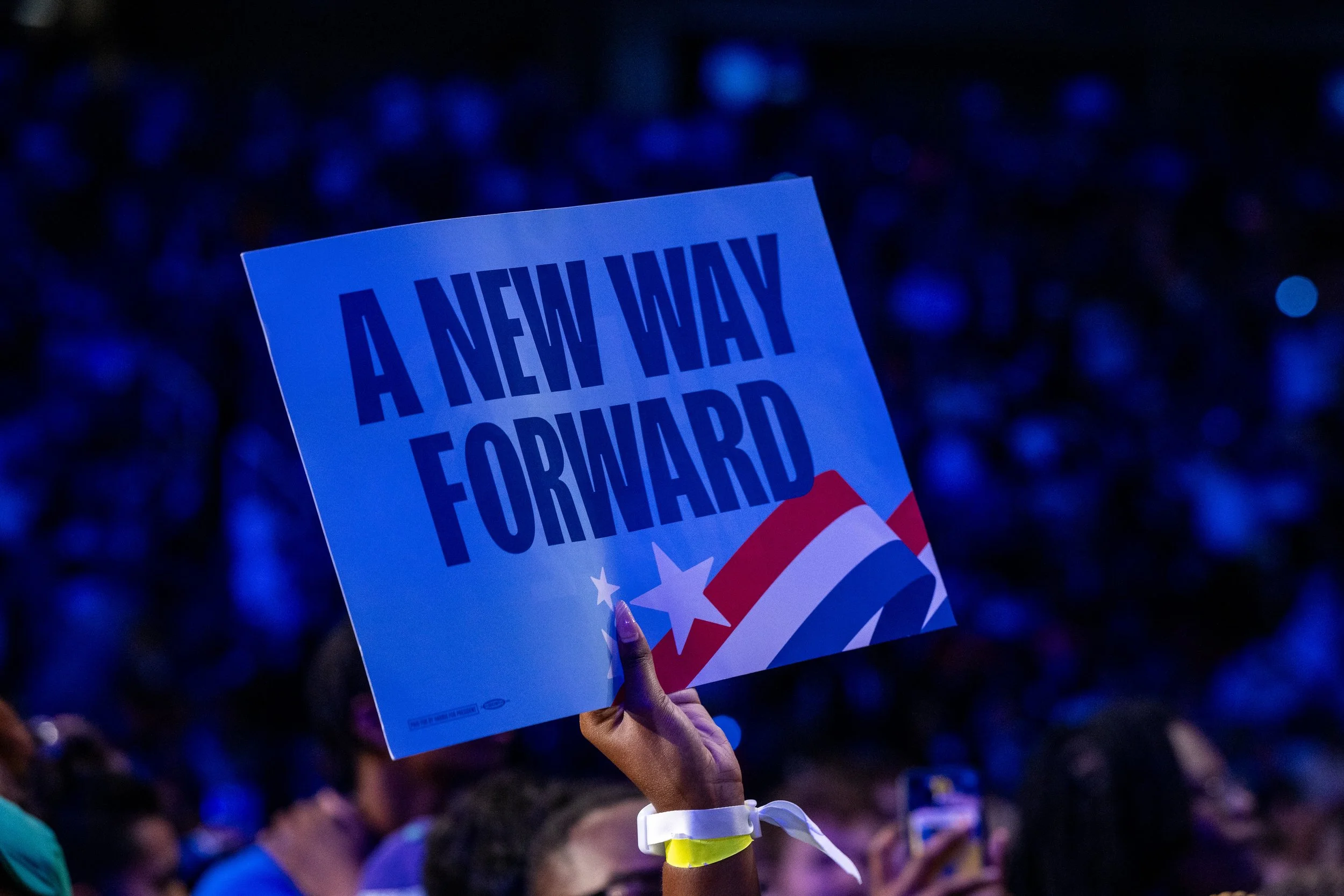 "A New Way Forward" placard I designed