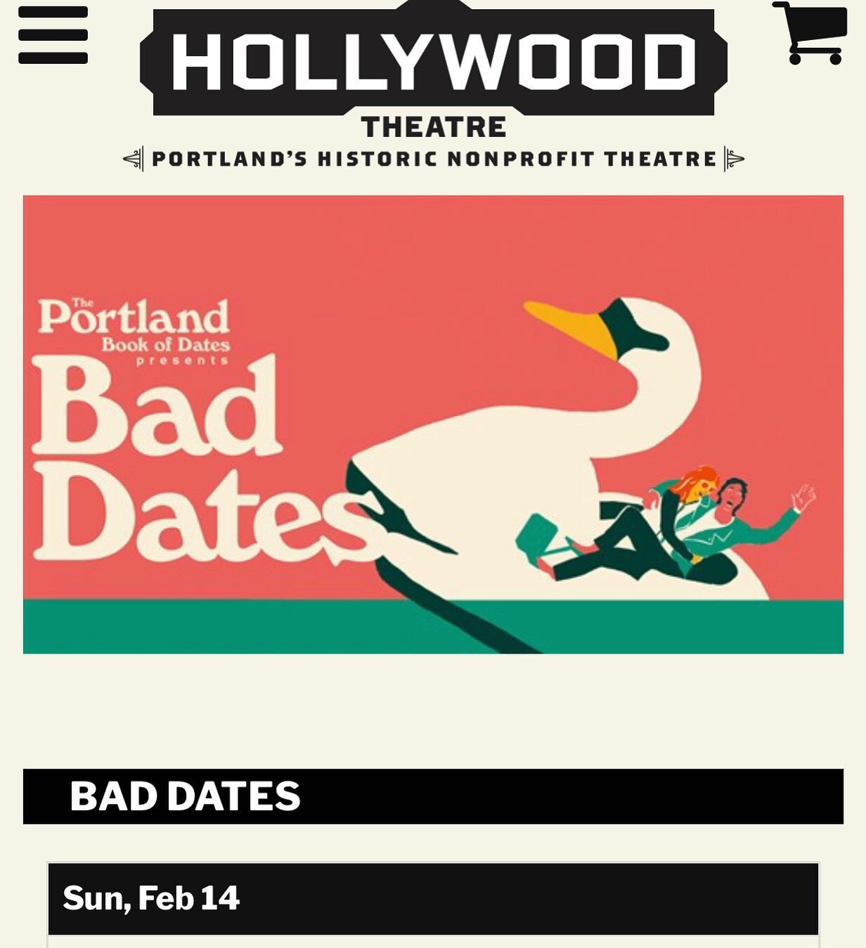 Do you have plans tonight?! Ready to laugh and commiserate about your bad dates? Looking for some good ideas for planning hot dates? Get your tix and support The Hollywood Theater and hot off the press, The Portland Book of Dates 😘