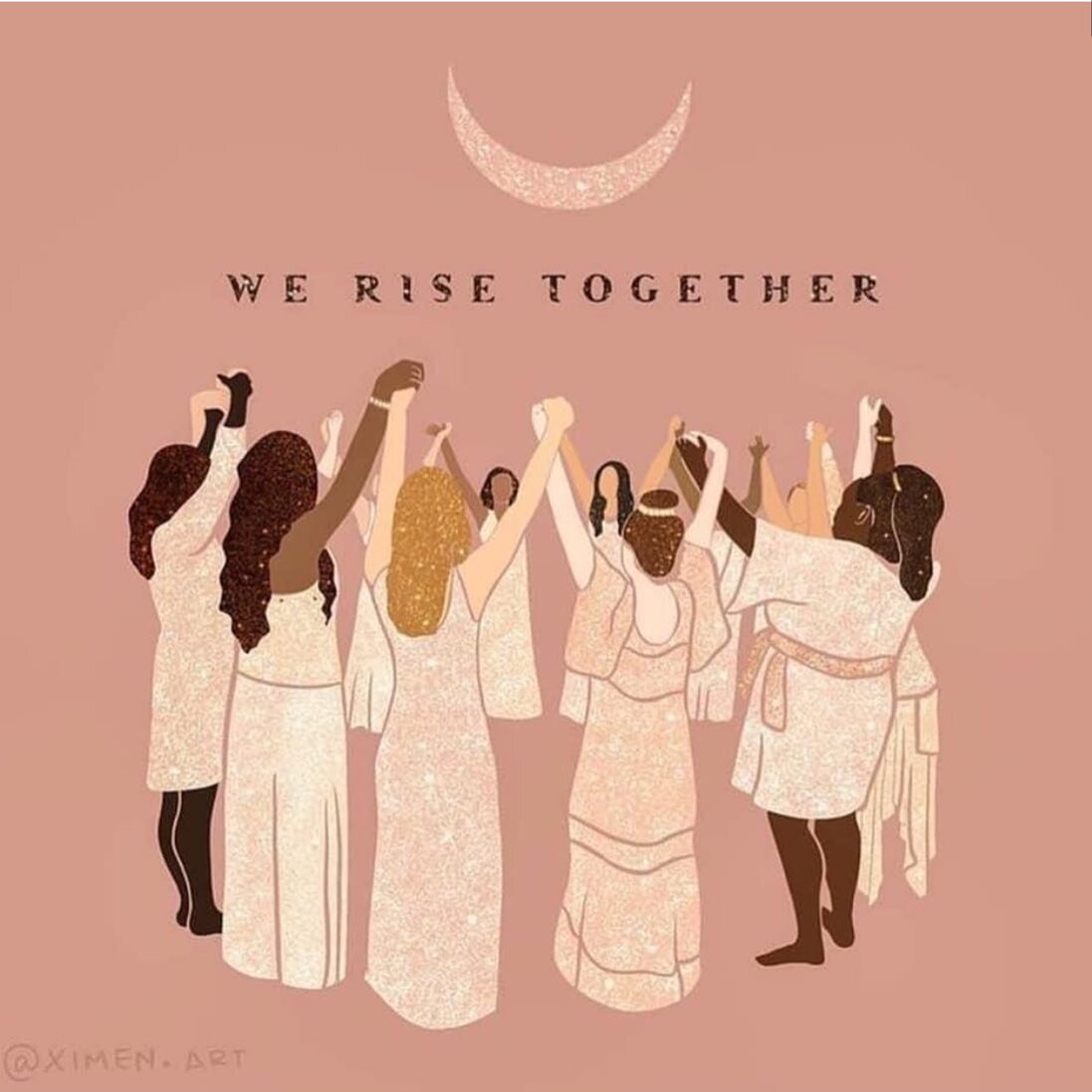 To all who identify as women, today is your day and together we rise. Happy International Women&rsquo;s Day! artwork @ximen.art