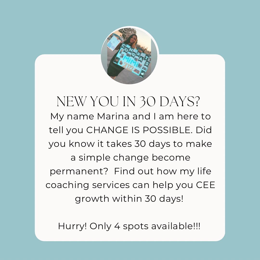 Reserve your spot today by inquiring about a free consultation. Text or call us at 833-632-3696

#empowermentcoach #confidencecoach #lifecoaching #lifecoach #lifecoachingtips #coachinglife #positivepsychology #psychotherapist #mindshift #mindbodysoul