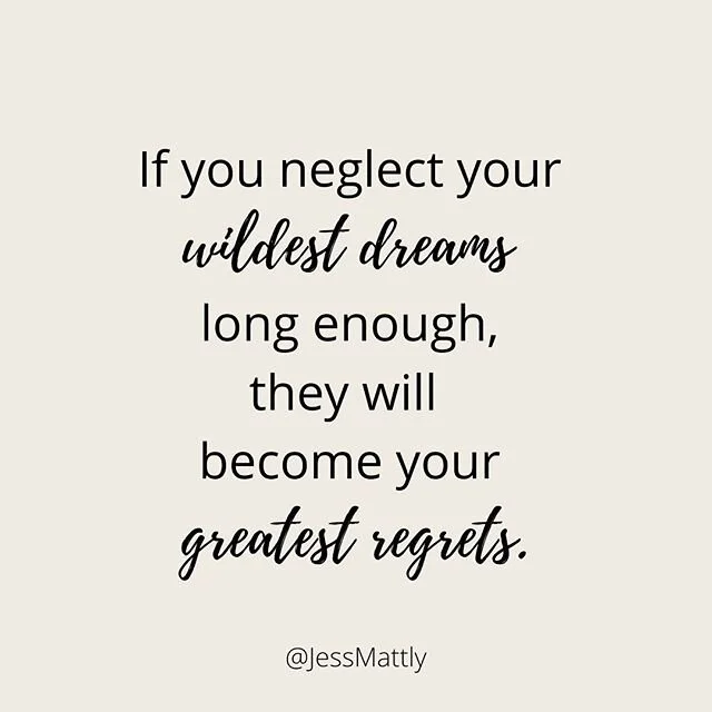 🙋🏻‍♀️Who needs to hear this today?
.
Trust me, I know it’s hard to pursue your dreams. Why? Because they are safer in our daydreams where we can control the outcome. But do you really want to spend your time thinking about it in your head