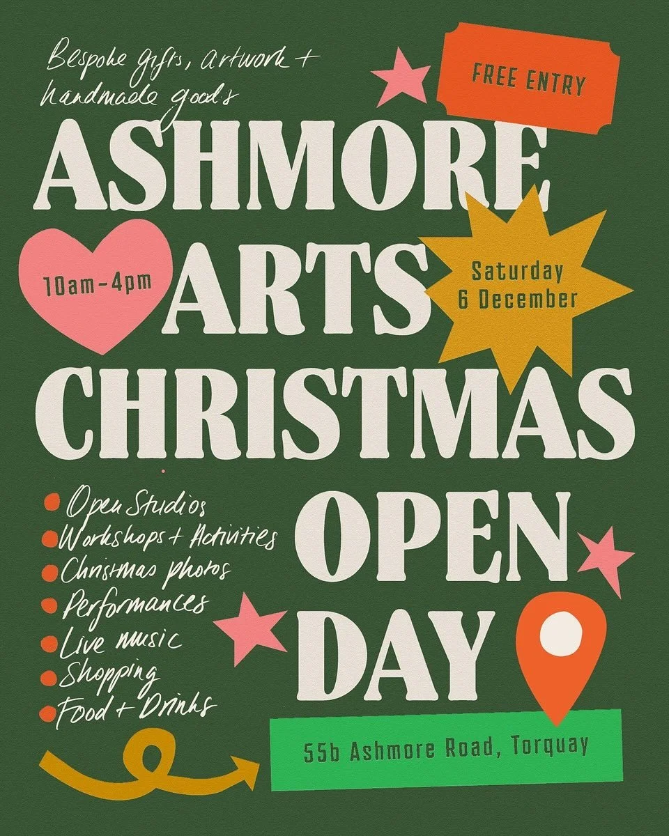 It&rsquo;s all happening on the 6th of Dec at Ashmore Arts Torquay! 

Come on down and get your Xmas shopping done to dust! 

The finest of Arts; colour, wood, ceramic and metal. 

Throwing our doors open for all welcome to come. ☺️
