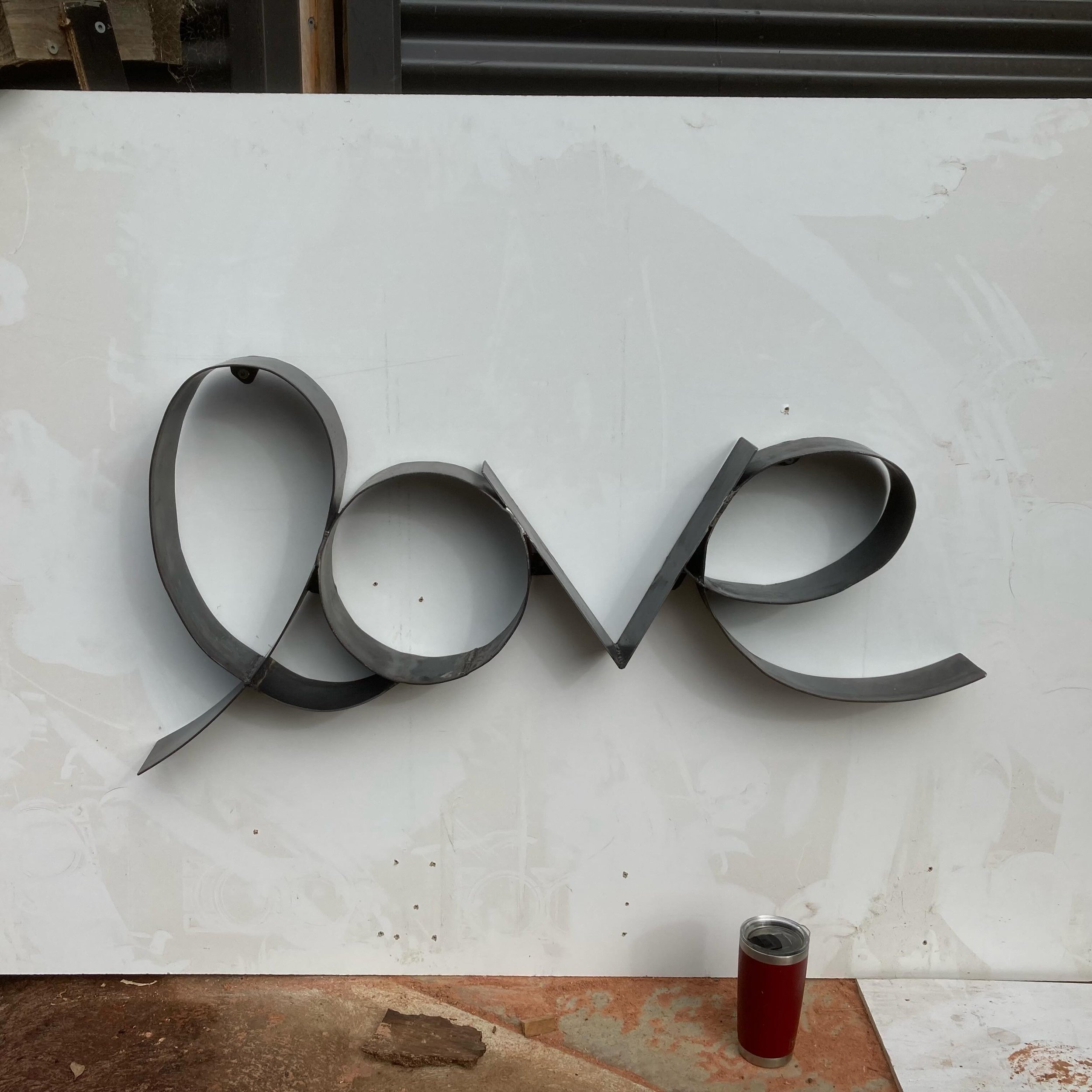 Lovely little commission, for a lovely client for their love . Made up out of coreten steel.