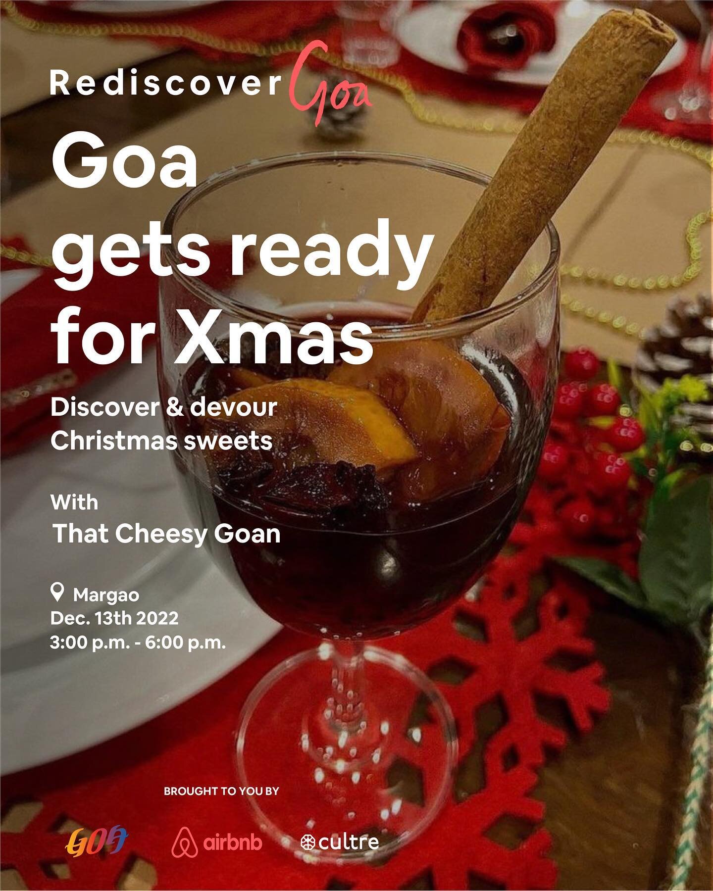 Wonder what it is like to unfurl the hidden gems of Goa with its favourite food blogger? ✨Join @thatcheesygoan for a culinary adventure of a lifetime. Book your tickets now. Limited spots available. Link in bio.

#RediscoverGoa 
@goatourism