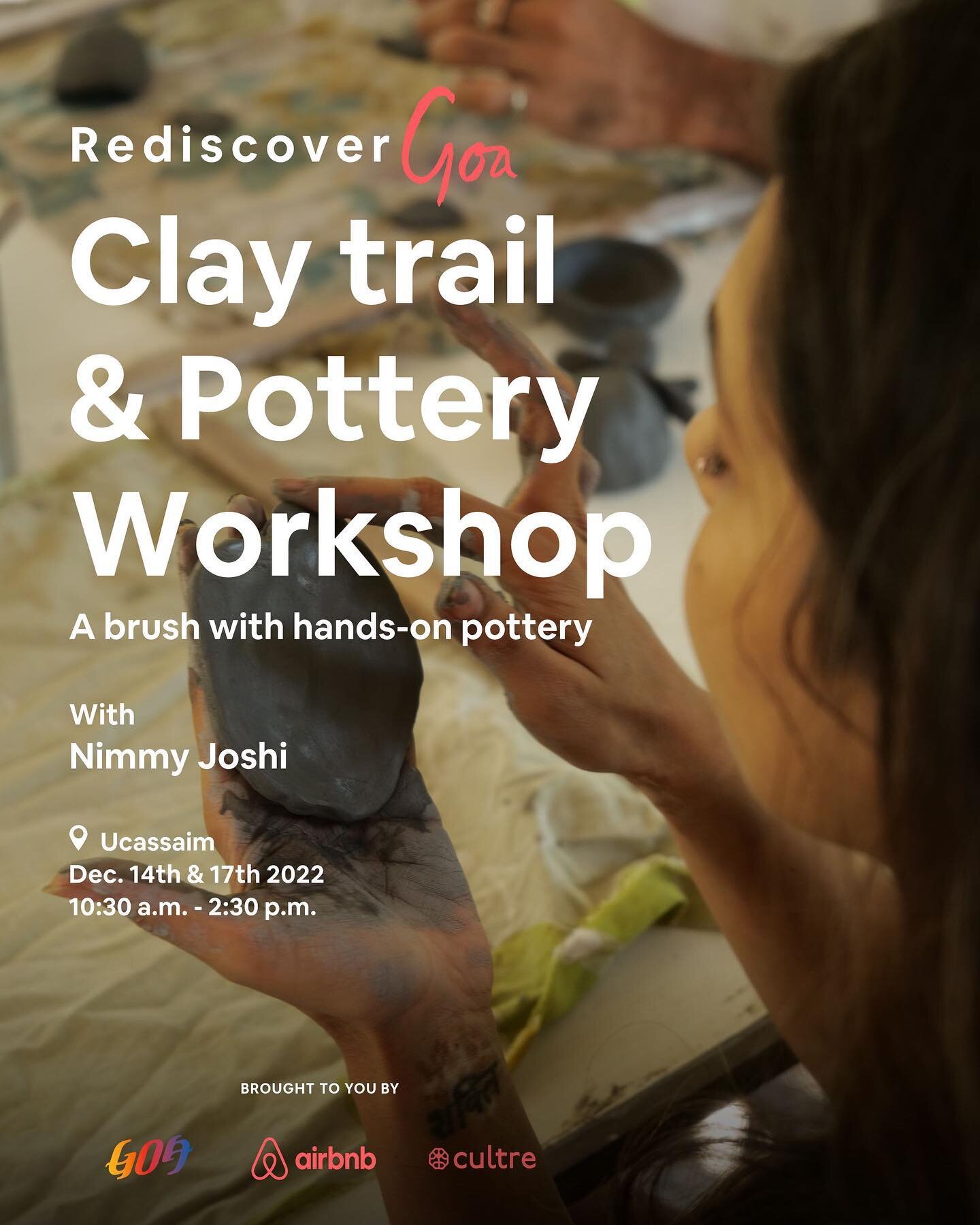 Awaken your inner artist at a pottery-making masterclass. What's more, it is therapeutic too! Limited seats available. Book now! 

#RediscoverGoa
@goatourism