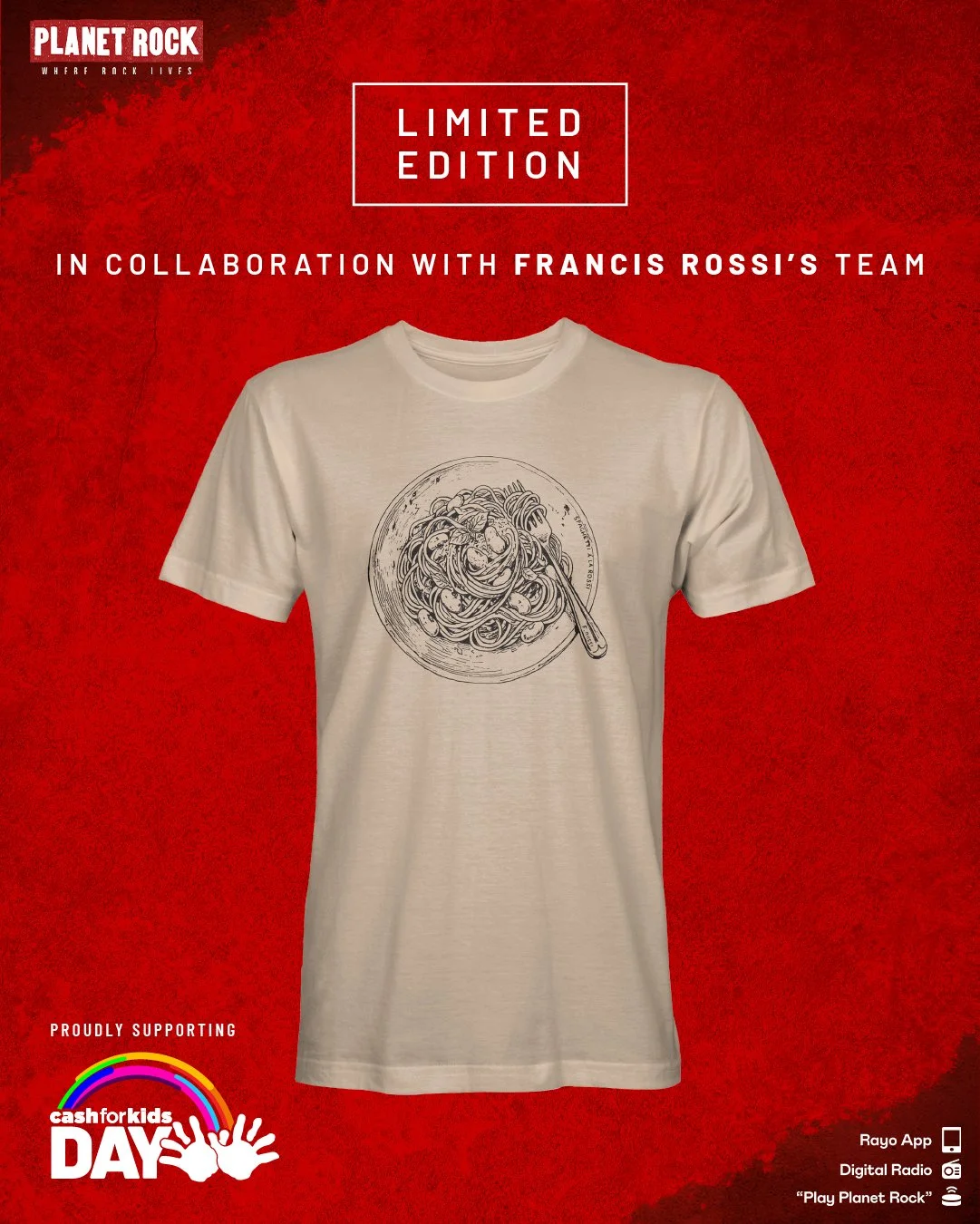 Cash for kids t.shirt