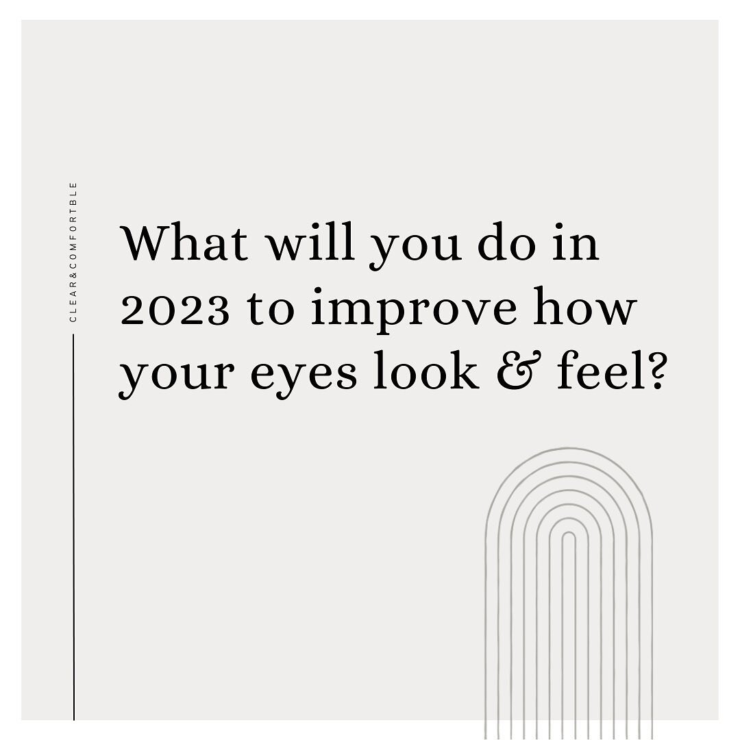 We see you 2023 👁️ 👁️ 👁️ What will you do to look after your eyes this year?

Drink more water?

Consider adding a good quality Omega-3 supplement to your diet? 

Switch to preservative free eye drops?

Take your make up off each night?

Get in be