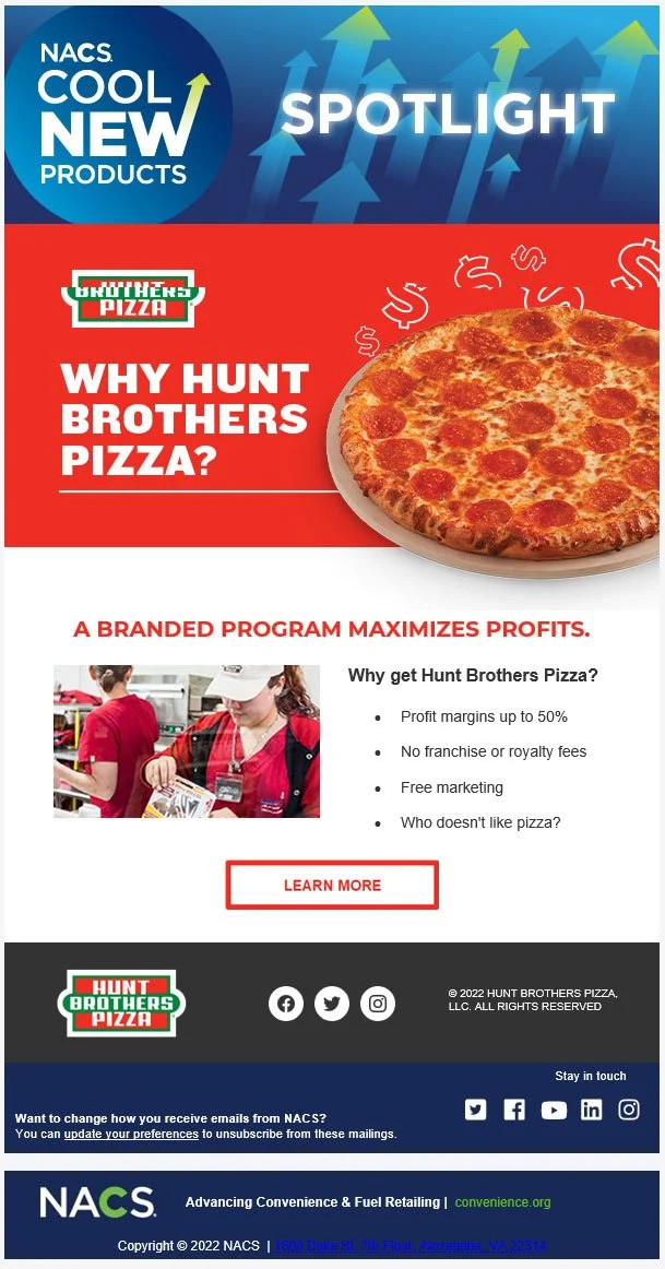 Cool New Product Spotlight Emails — NACS Media Planner