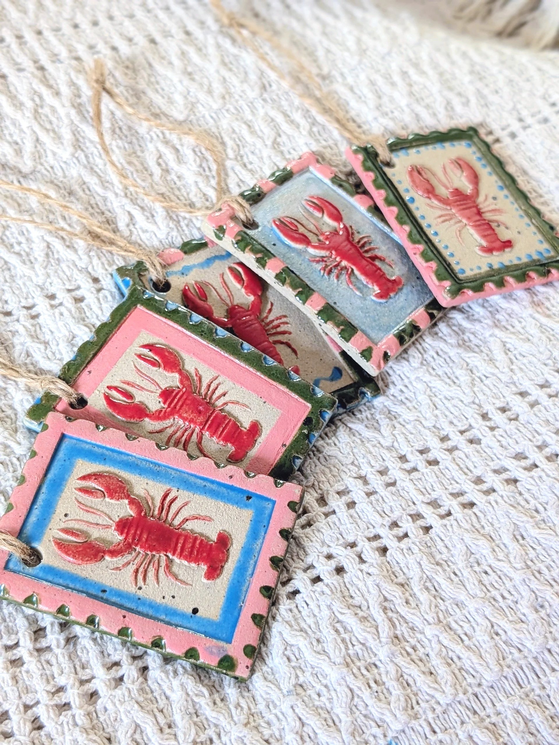 Cheeky Lobster Ornament (Various)