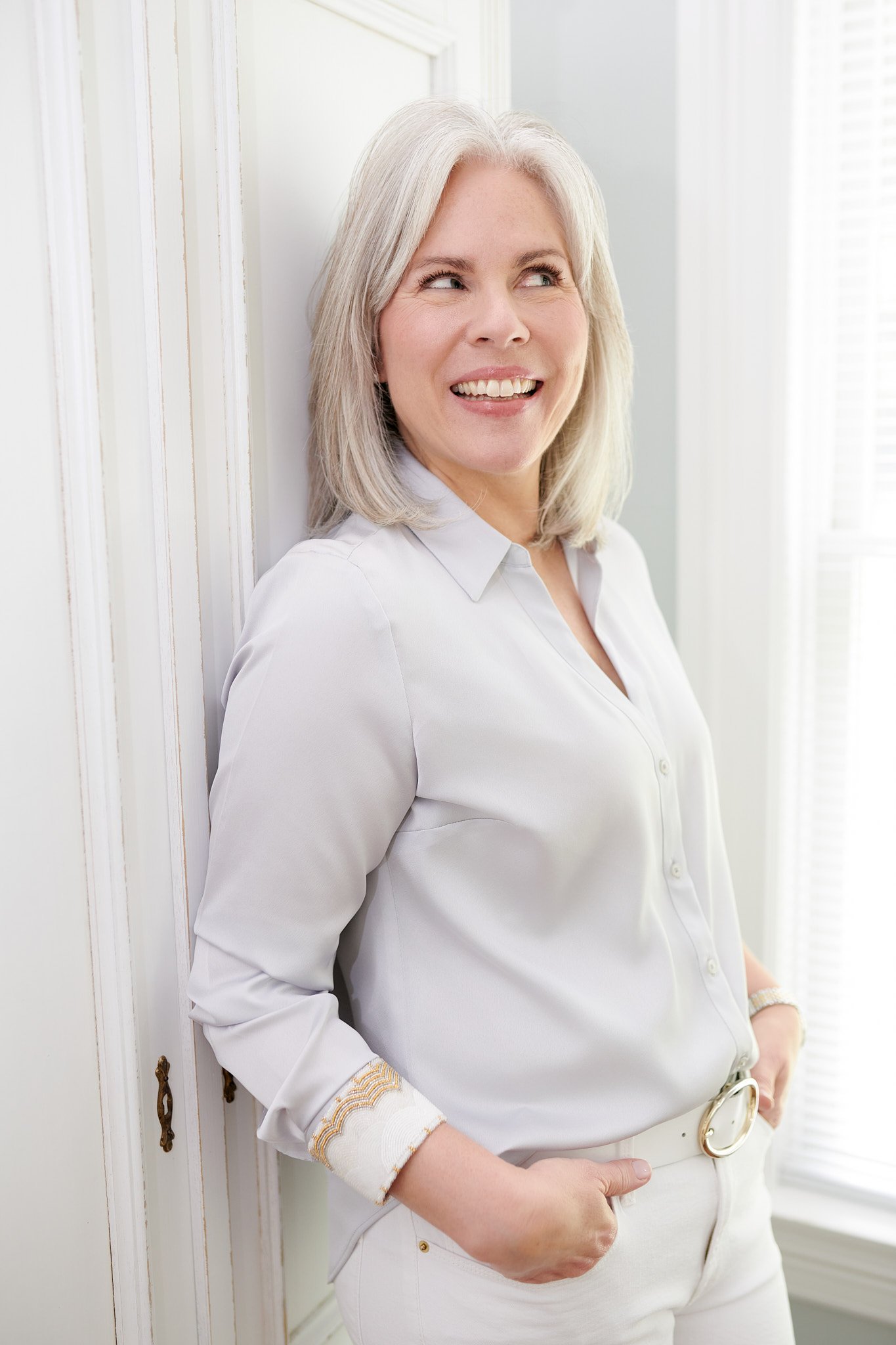 Professional headshot of Mallory Blake on-location in CT, captured by N. Lalor Photography, Westport CT brand photographer.