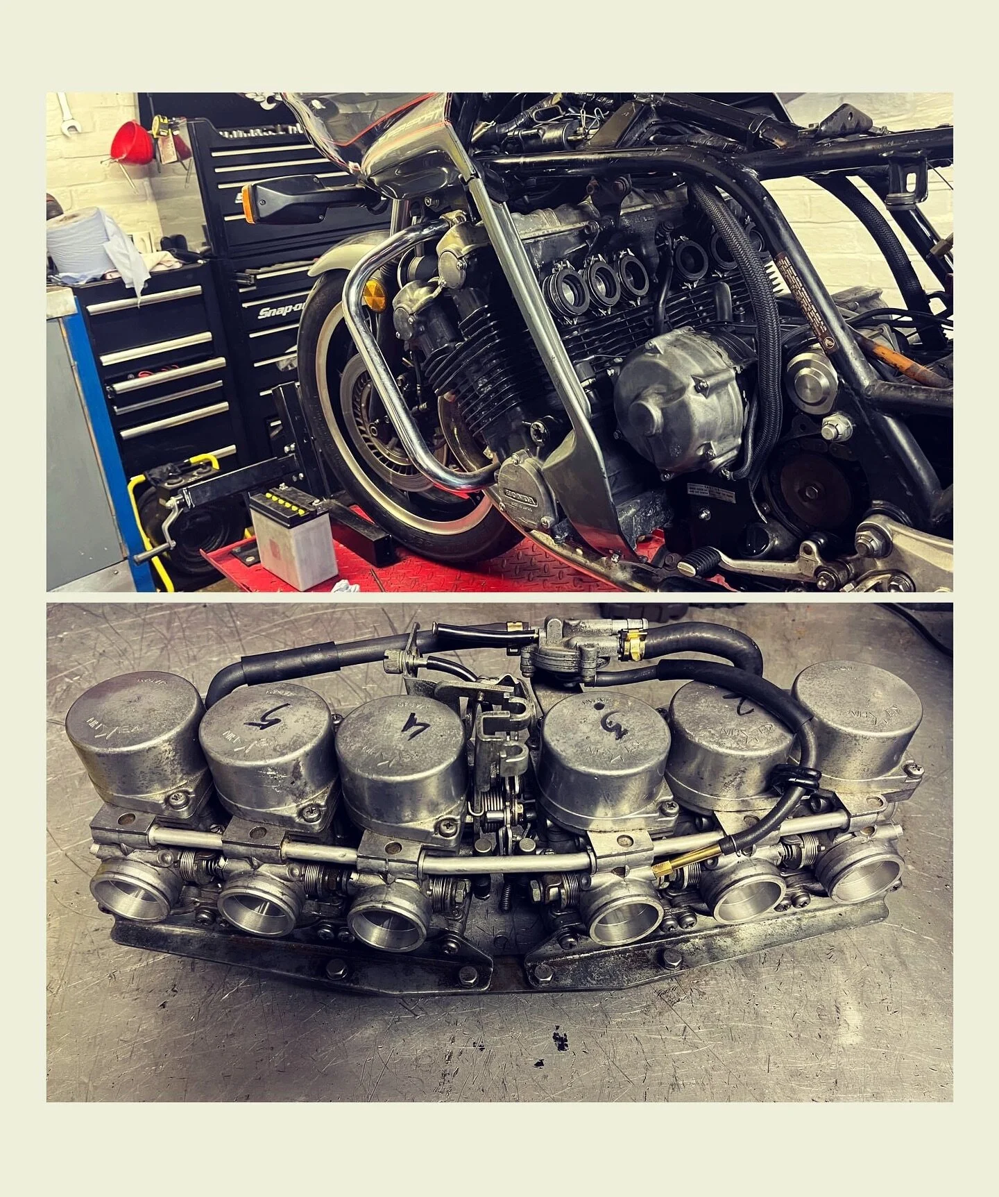 HONDA CBX carb rebuild