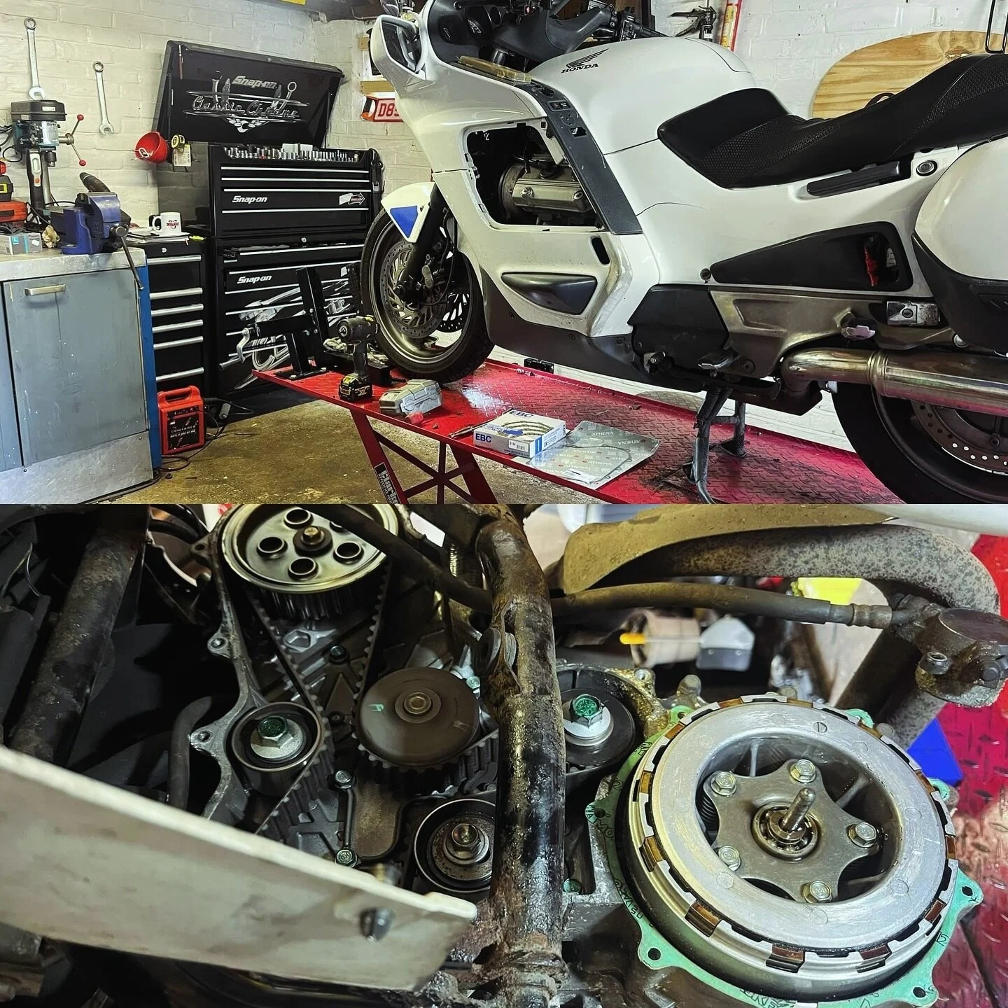 Clutch and cam belt change on Honda ST1100

#motorcyclerepairsreading #motorcyclerepair #motorcycles