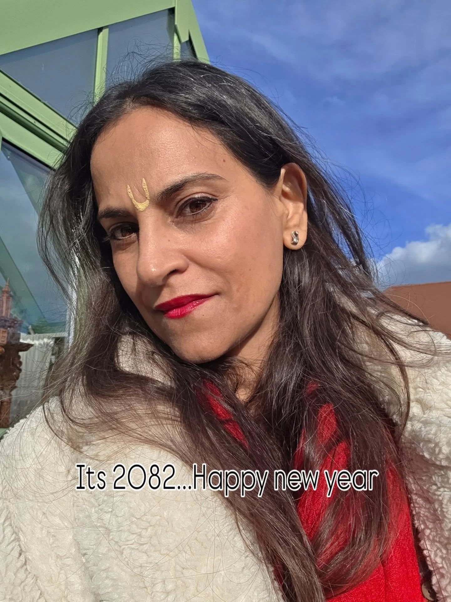 Diwali ends with a new year.
Its 2082 Vikram Samvat (Vedic Calender). Yes we are 56.8 years ahead of the gregorian Calender. Good job  i am a time traveller. Grateful for my siddhis as they come from other timelines.
A visit to Hare Krishna Temple f