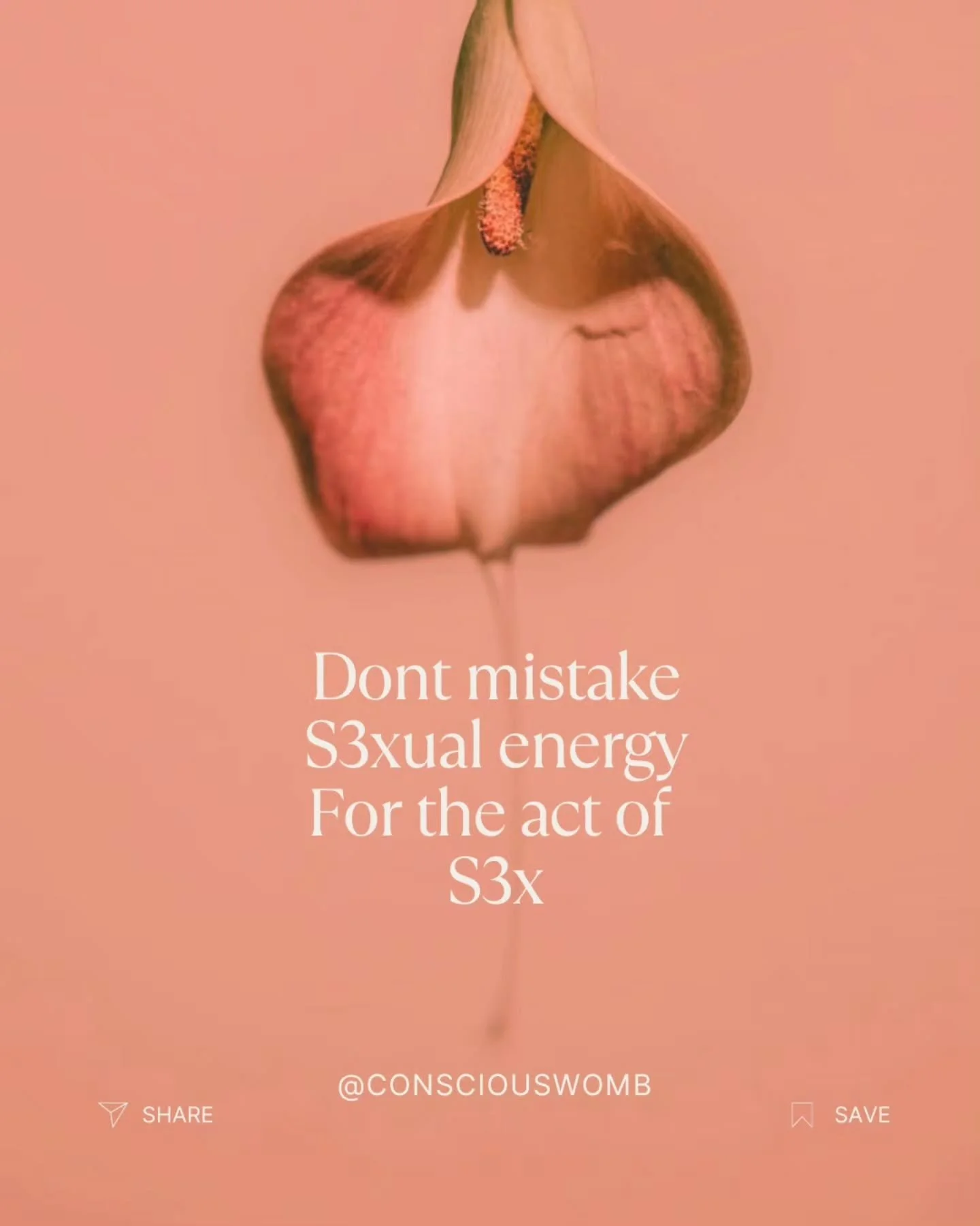 So many people mistake sexual energy for the act of s3x.
But this energy Eros, Kundalini, life force is much deeper.
It&rsquo;s the current that brings you into full aliveness, presence, and connection with life itself.

When your life force flows fr