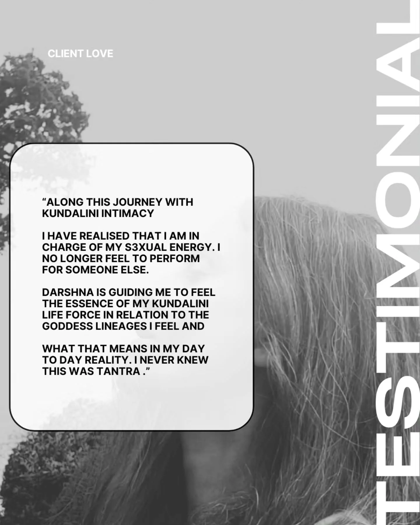 Consciousness drives every part of us. The most potent expression is what is able to create human life. Also known as...

Eros or Kundalini, is what brings us into:

Full aliveness- feeling connected to life itself

Good health - when energy flows fr