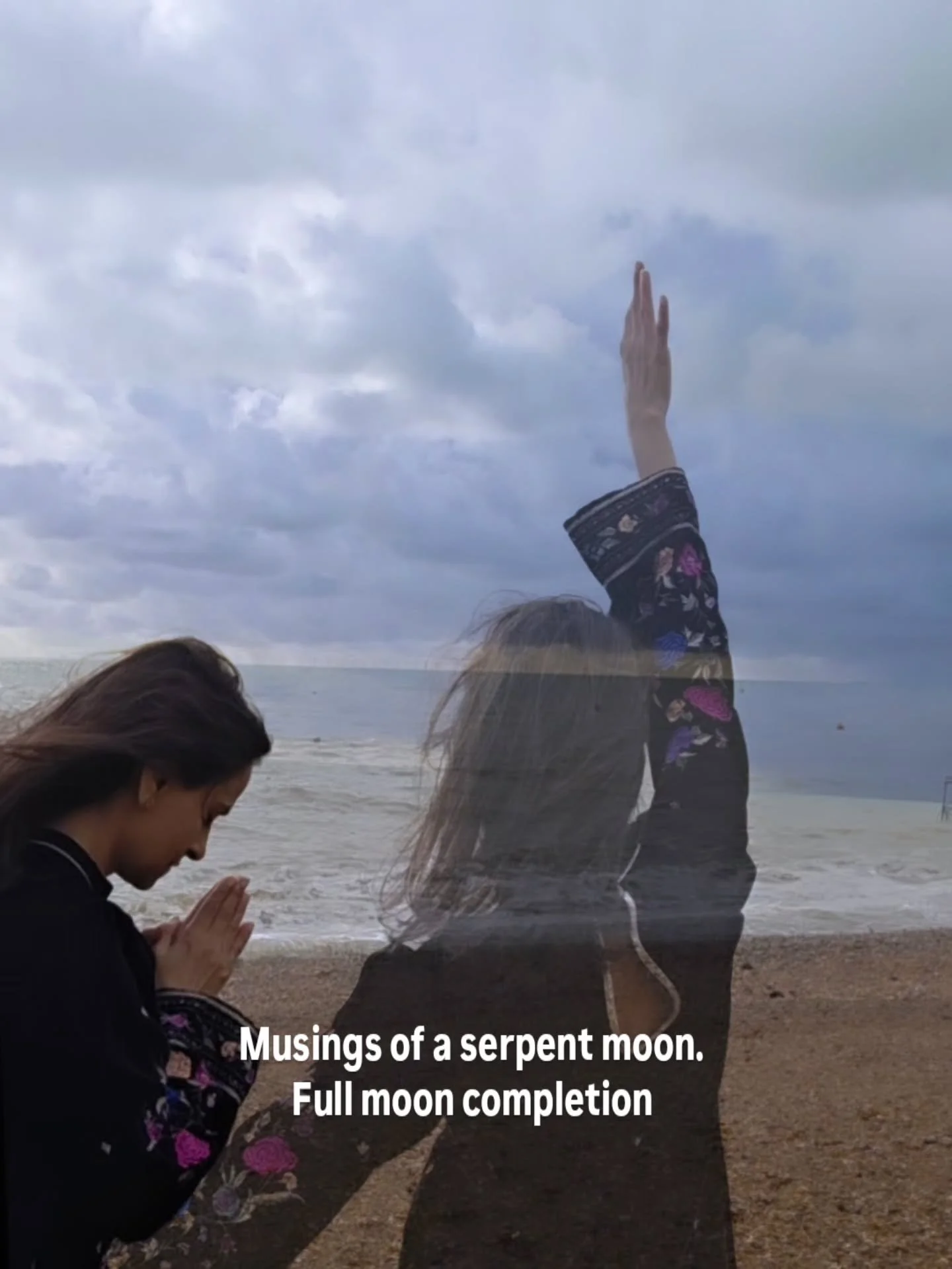 The elements are alive carrying frequencies past present , potential futures.

Salutations to the sea as her waters welcomed and completion of old timelines were honoured with grace. This full moon.

Sending love as we integrate , complete and set fo