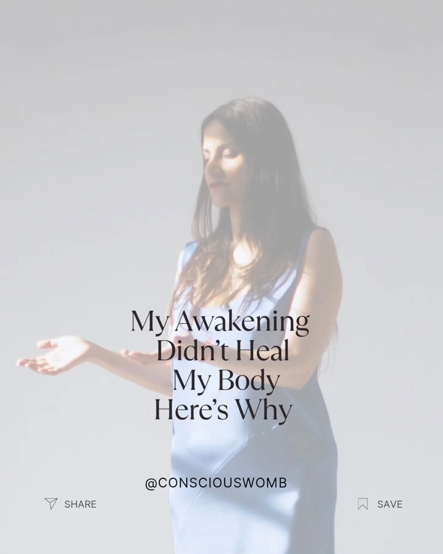 My Awakening Didn&rsquo;t Heal My Body. 
Here&rsquo;s Why

I was intuitive.
Expanded.
Connected.

But my body wasn&rsquo;t healing.
My awareness had opened but my tissues, cells, and nervous system hadn&rsquo;t caught up.

So I stopped asking how to 